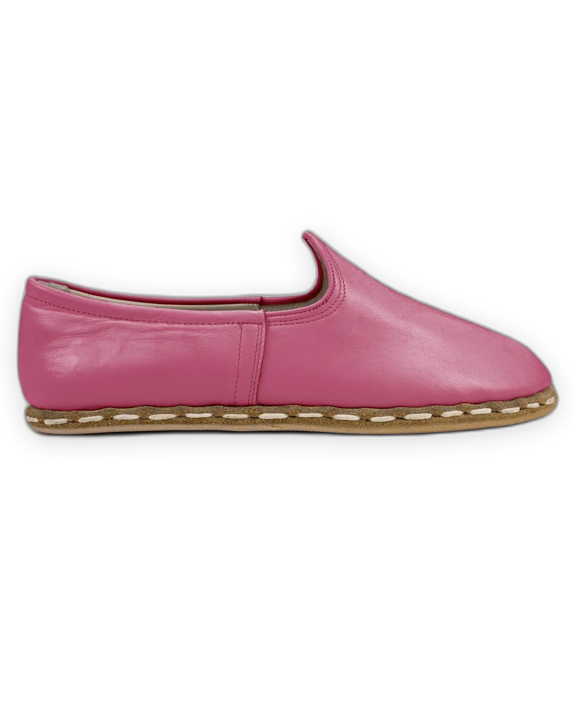 Top view Fuchsia Yemeni Shoes - Handcrafted Calf Leather | Bespoky