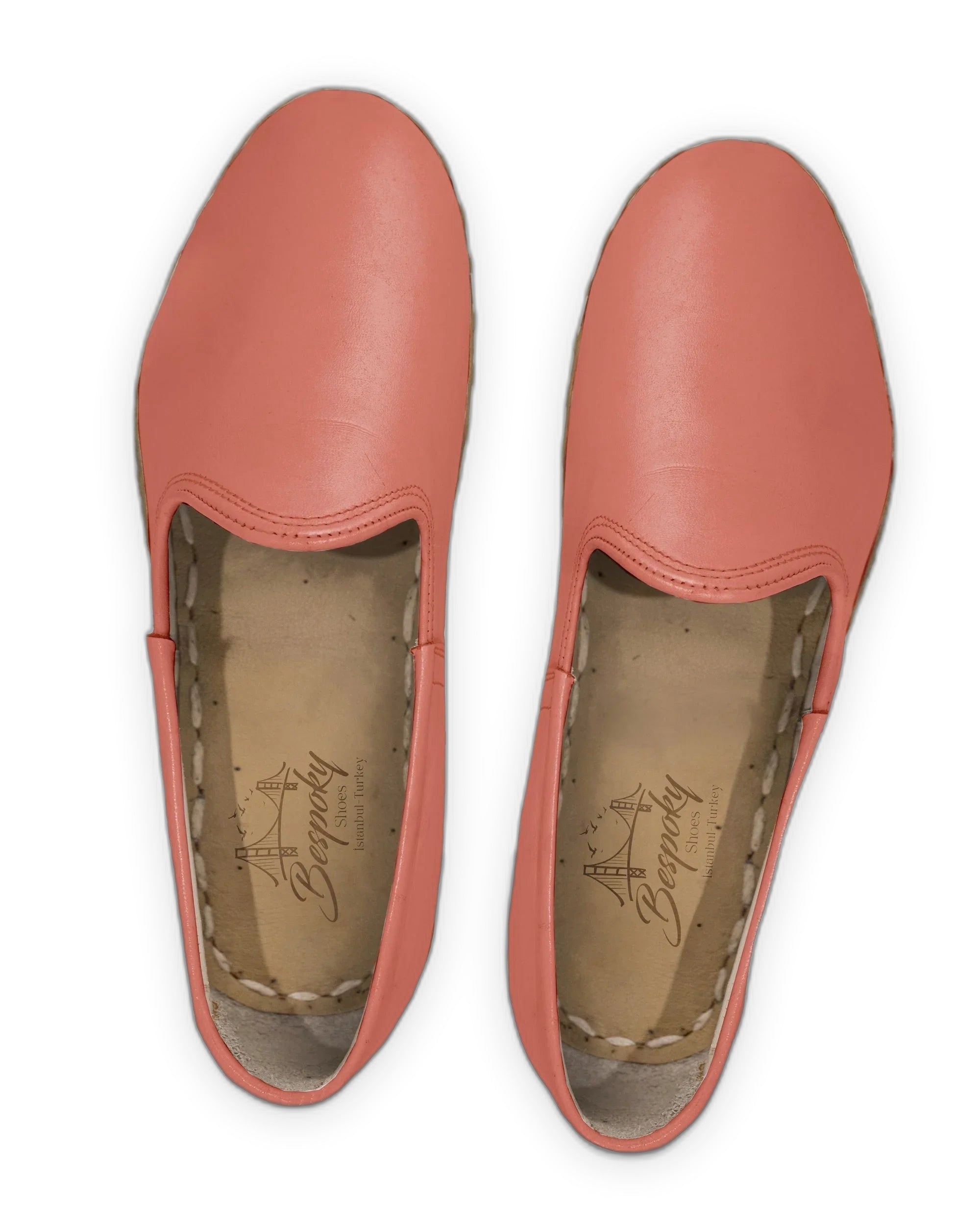 Top view Pomegranate Yemeni Shoes - Handcrafted Calf Leather | Bespoky