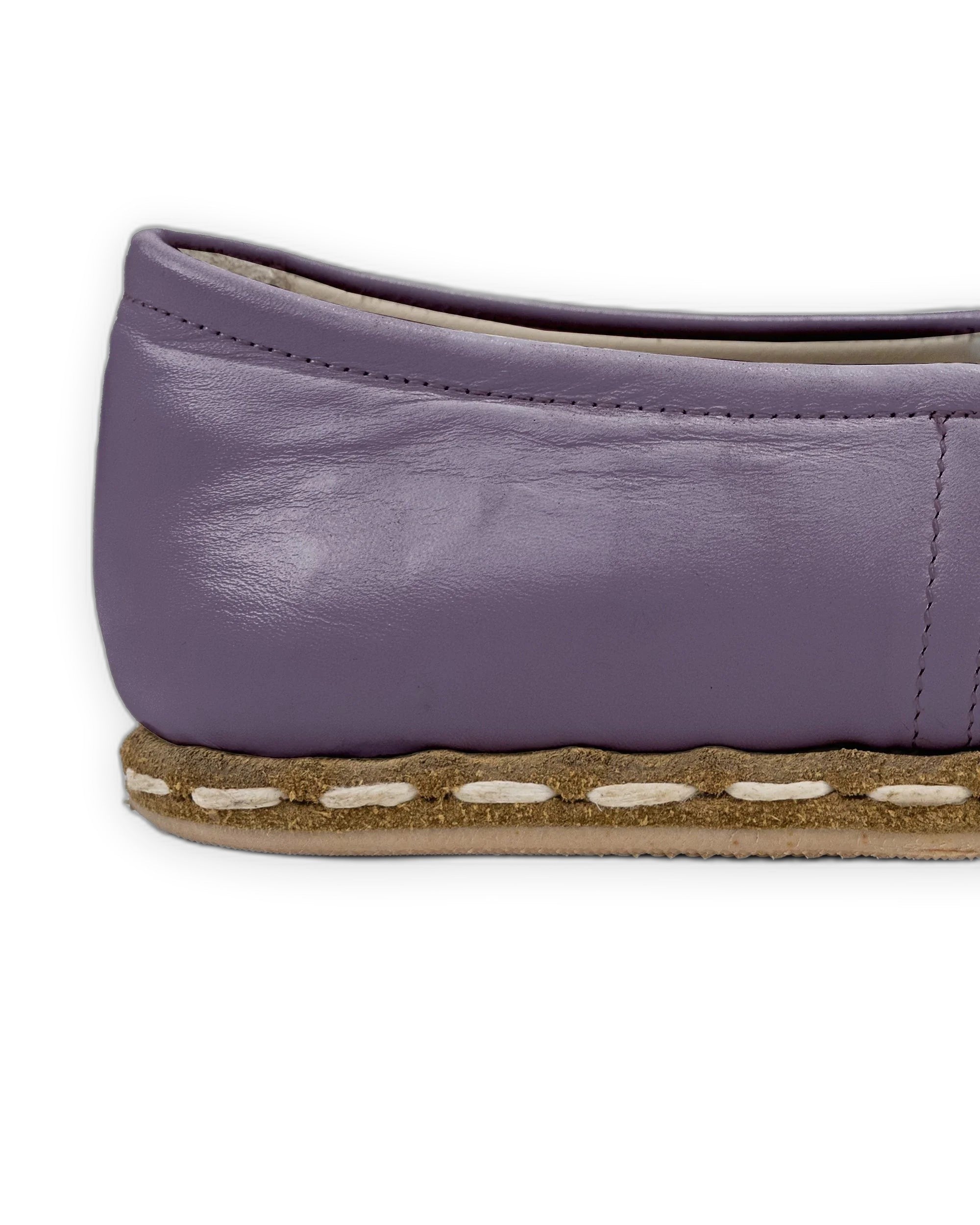 Detail Purple Yemeni Shoes - Handcrafted Calf Leather Turkey | Bespoky