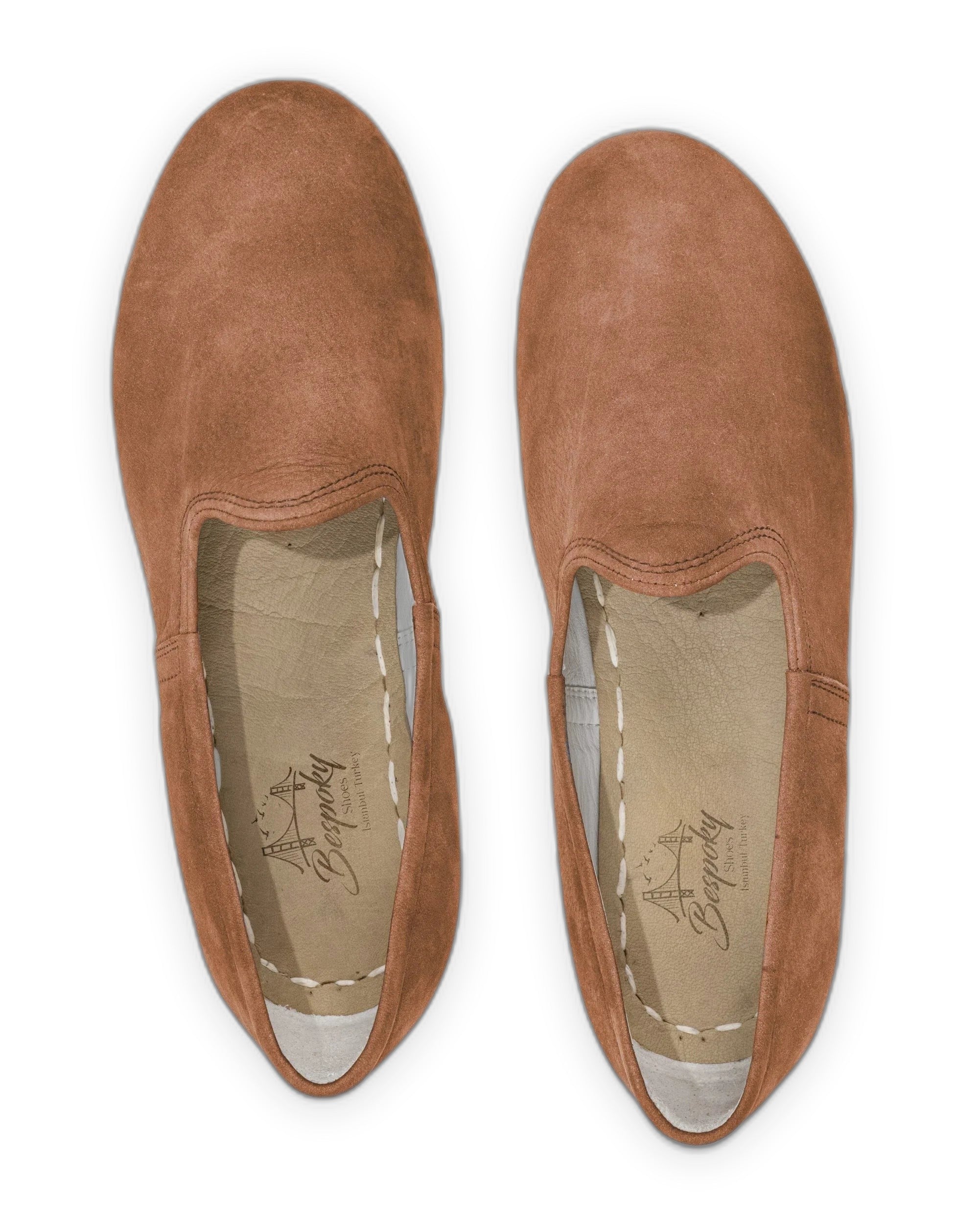 Side view Tan Yemeni Shoes - Calf Leather Zero Drop | Bespoky