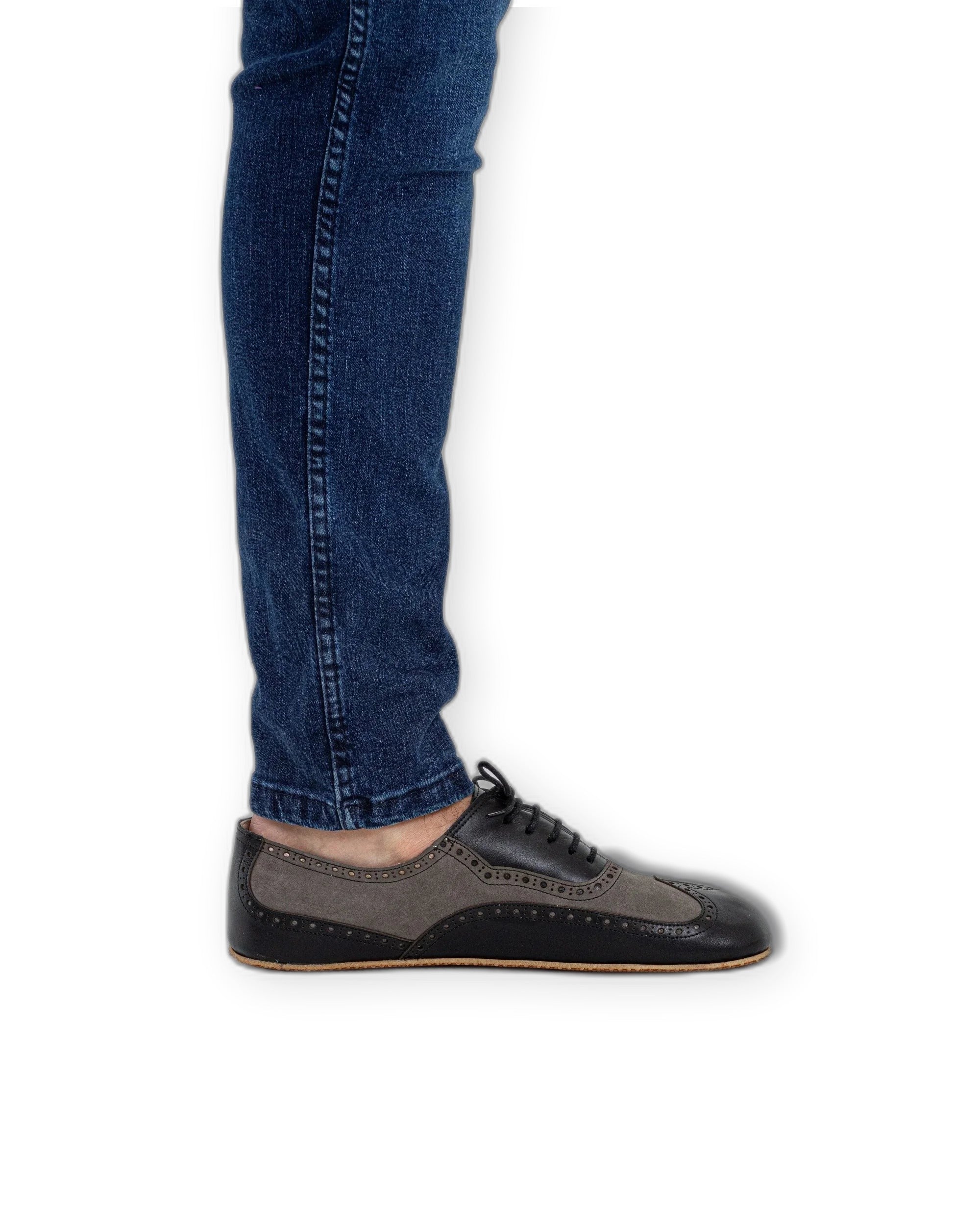 Detail Black Moccosin Shoes - Handcrafted Calf Leather Turkey | Bespoky