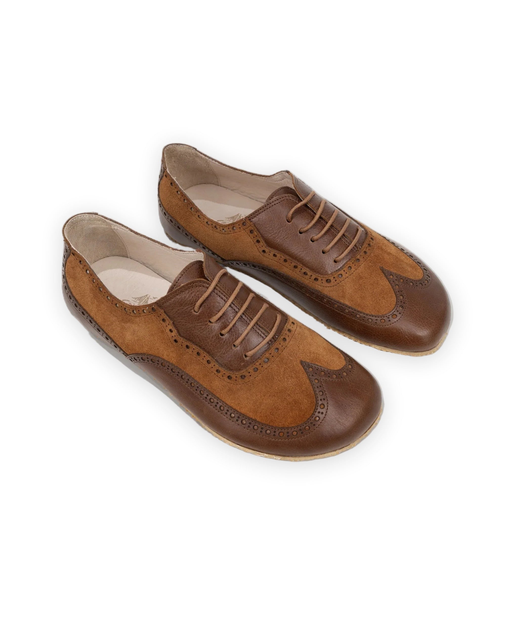 Men's Brown Moccosin Shoes - Handcrafted Calf Leather Wide Toe Box | Bespoky