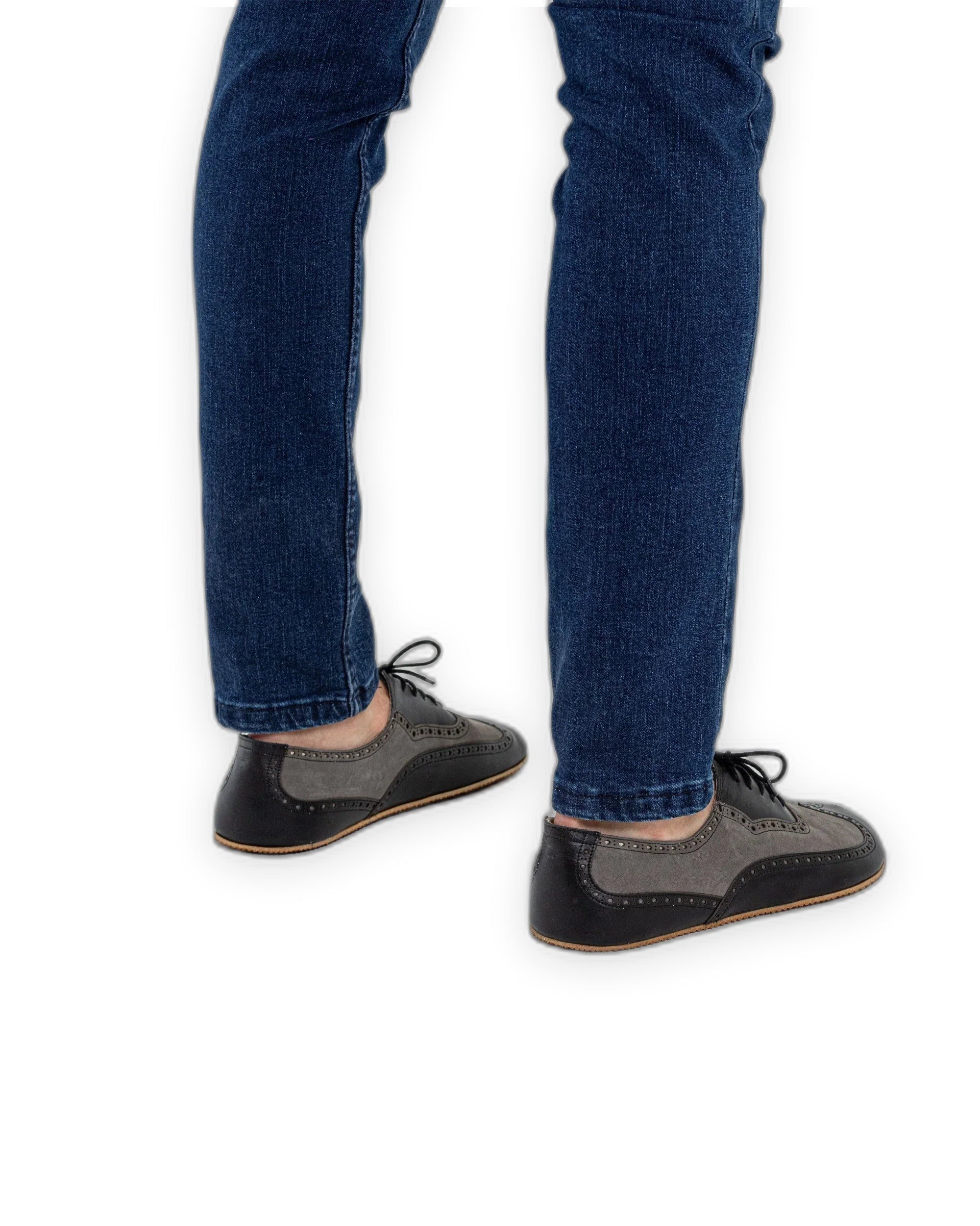 Top view Black Moccosin Shoes - Handcrafted Calf Leather | Bespoky