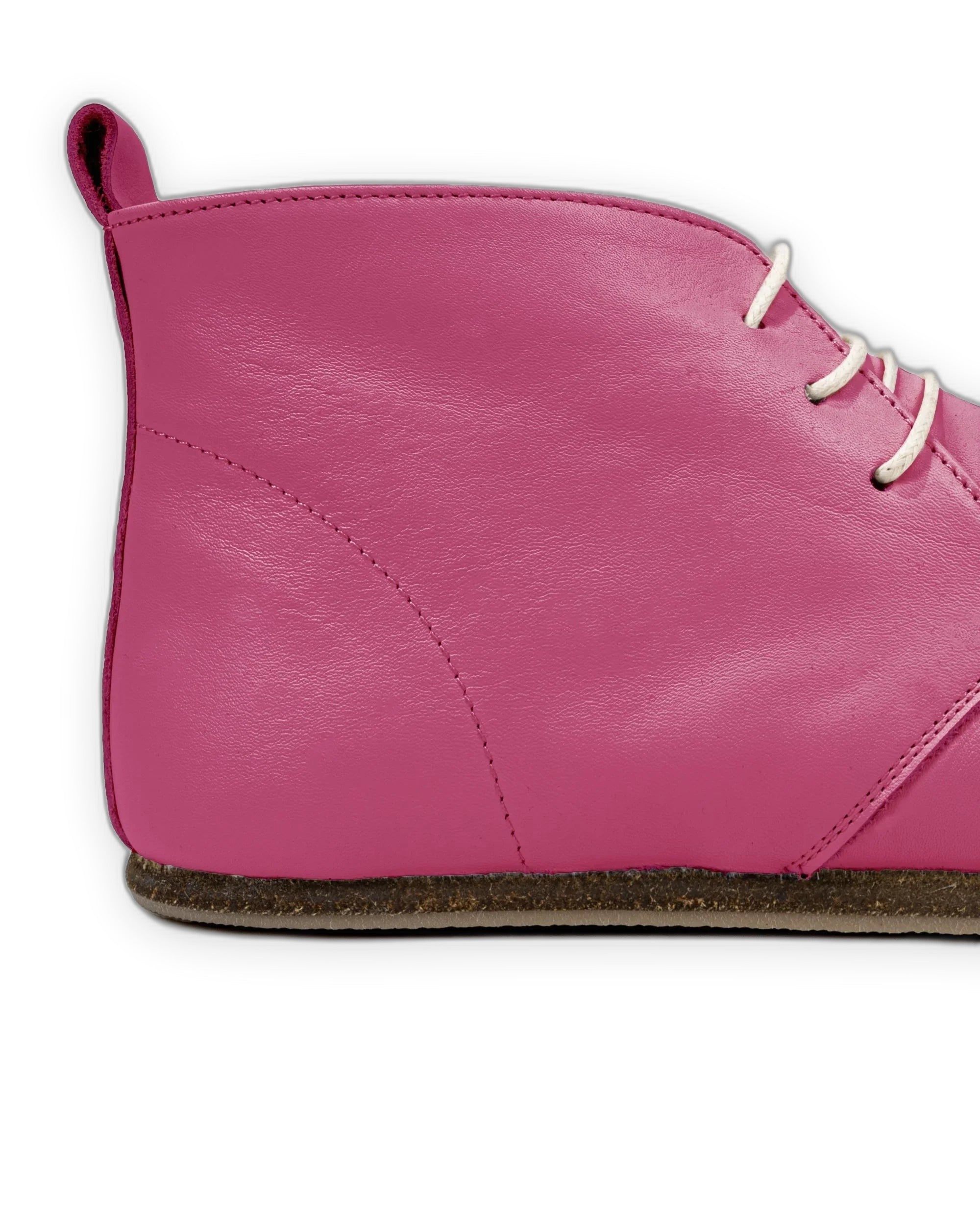 Detail Fuchsia Ankle Boots - Handcrafted Calf Leather Turkey | Bespoky