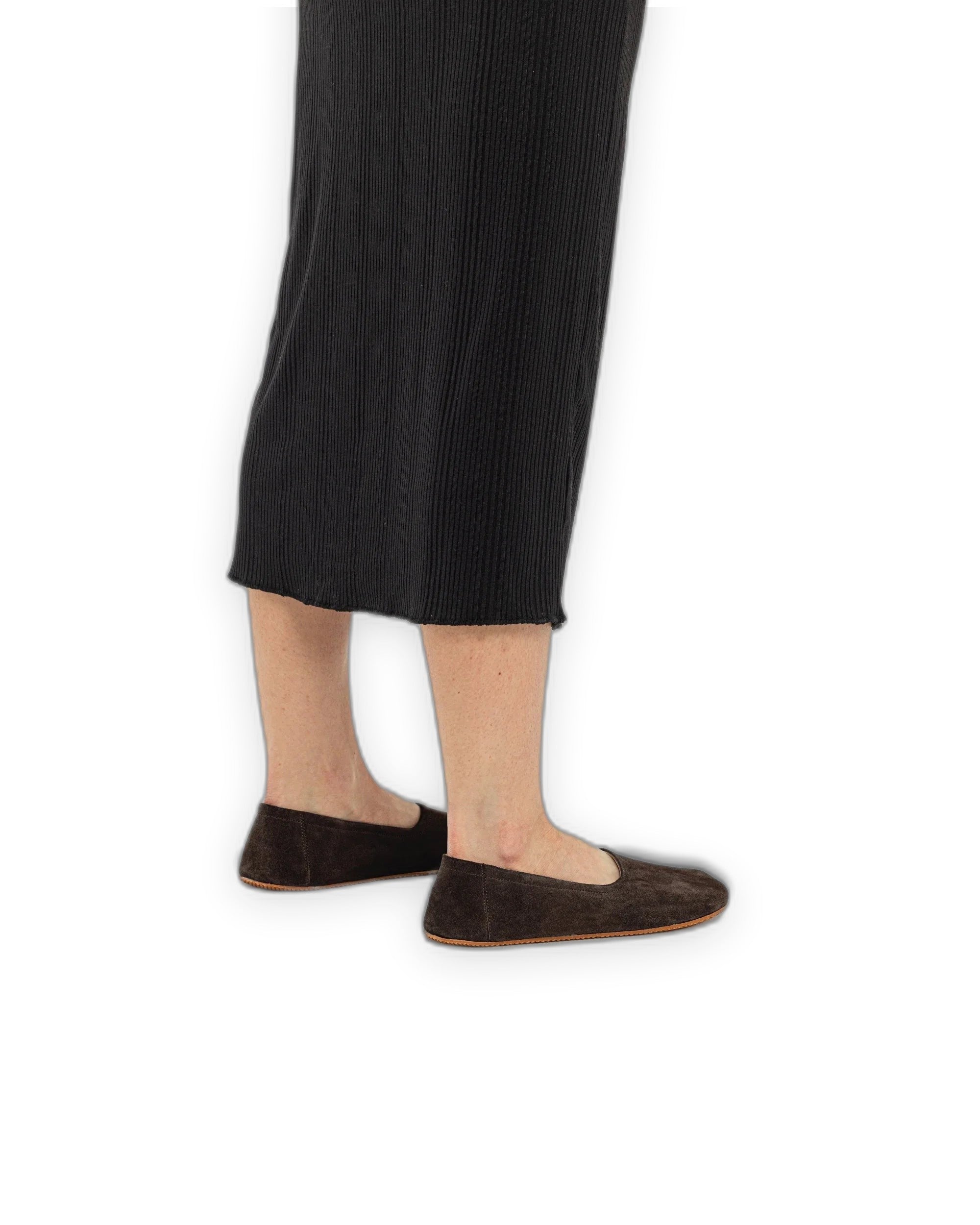 Detail Brown Ballet Flats - Handcrafted Calf Leather Turkey | Bespoky