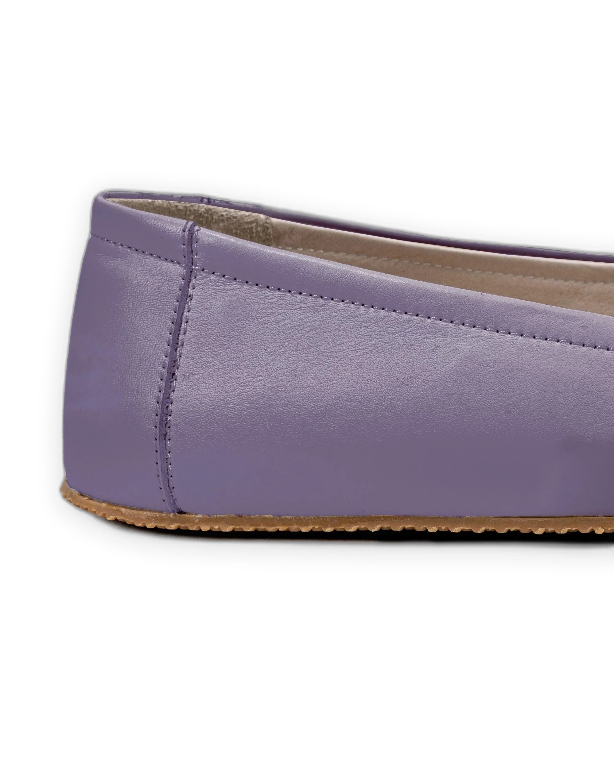 Top view Purple Ballet Flats - Handcrafted Calf Leather | Bespoky