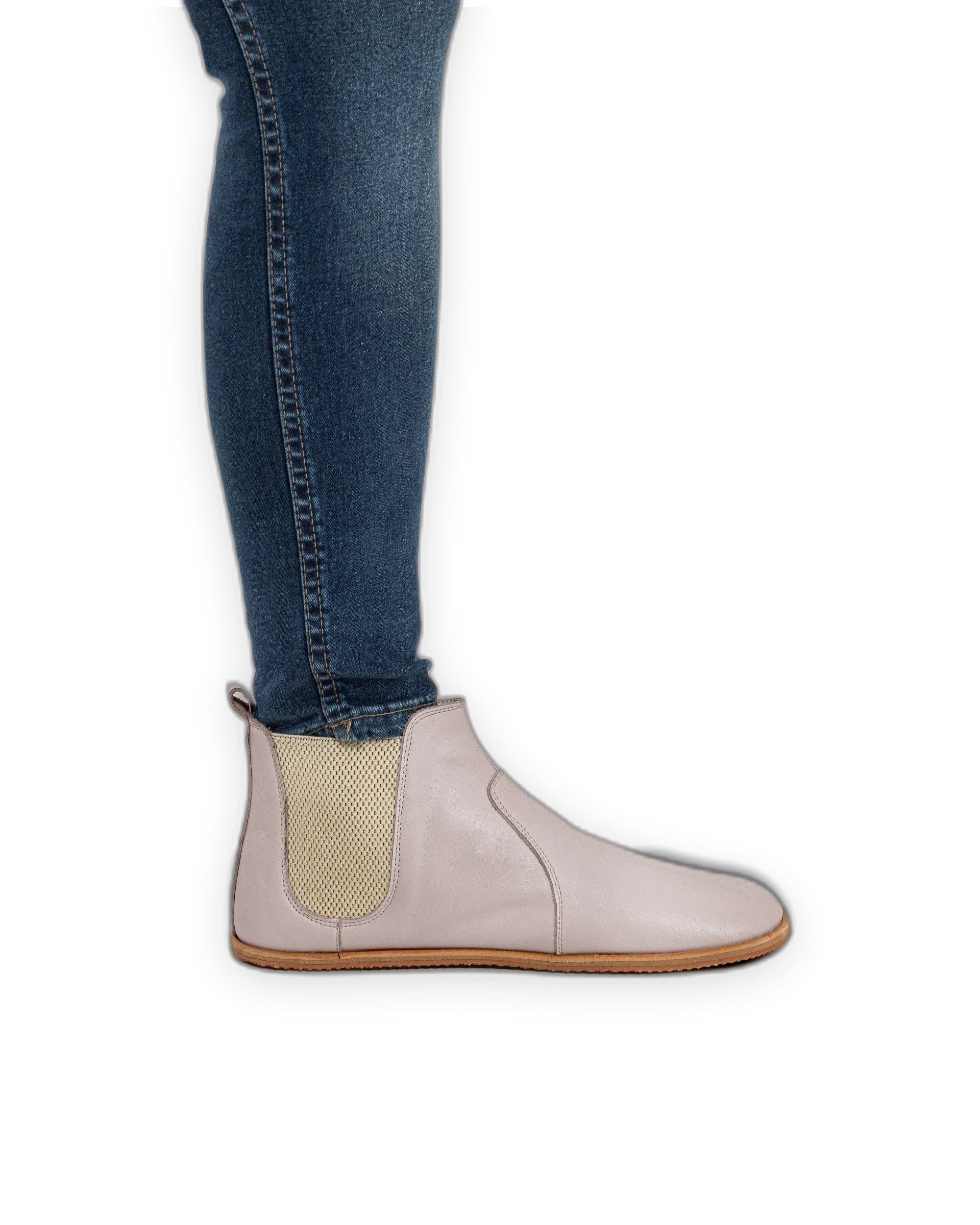 Back view Pink Chelsea Boots - Calf Leather Handcrafted | Bespoky
