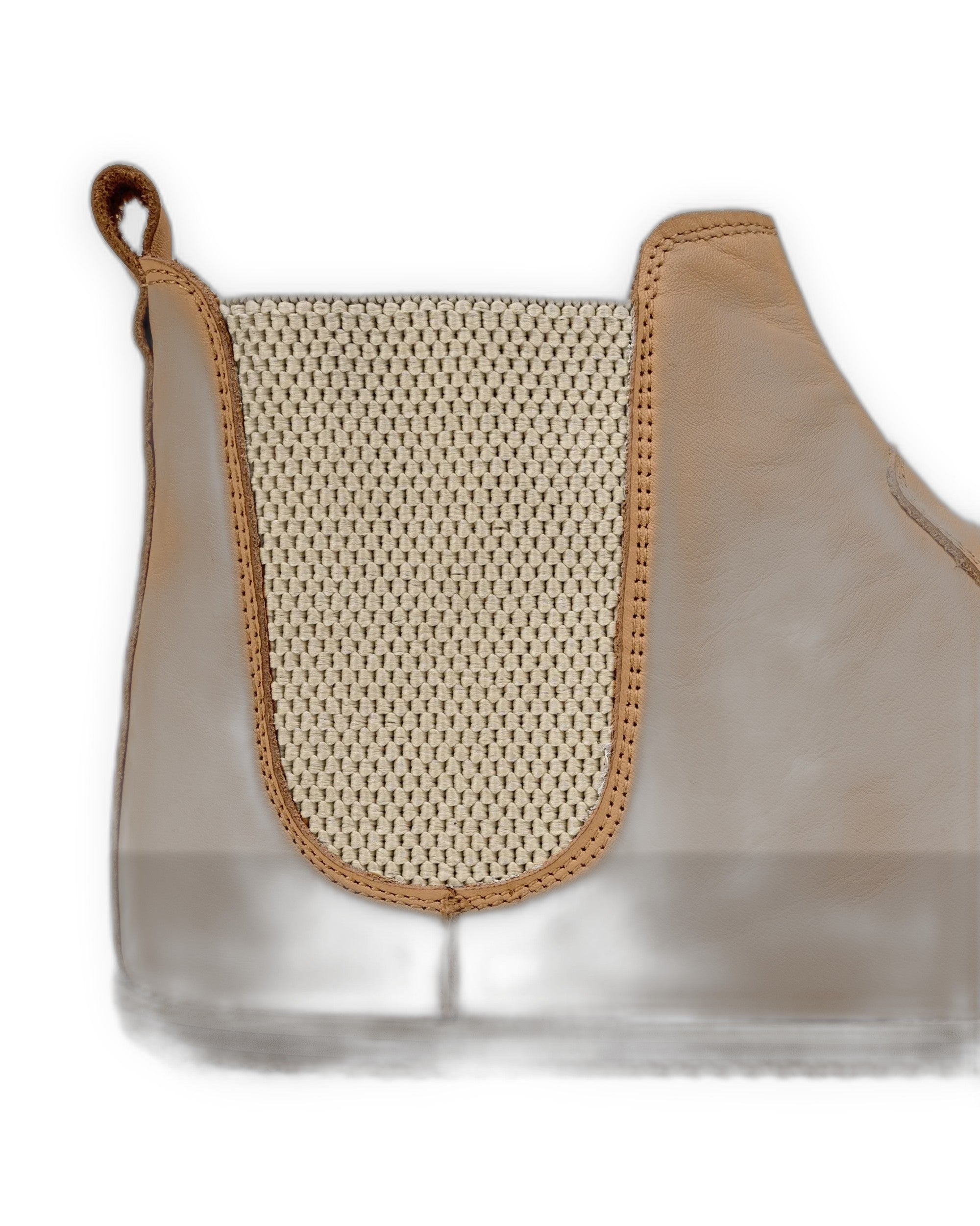 Side view Undyed Chelsea Boots - Calf Leather Zero Drop | Bespoky