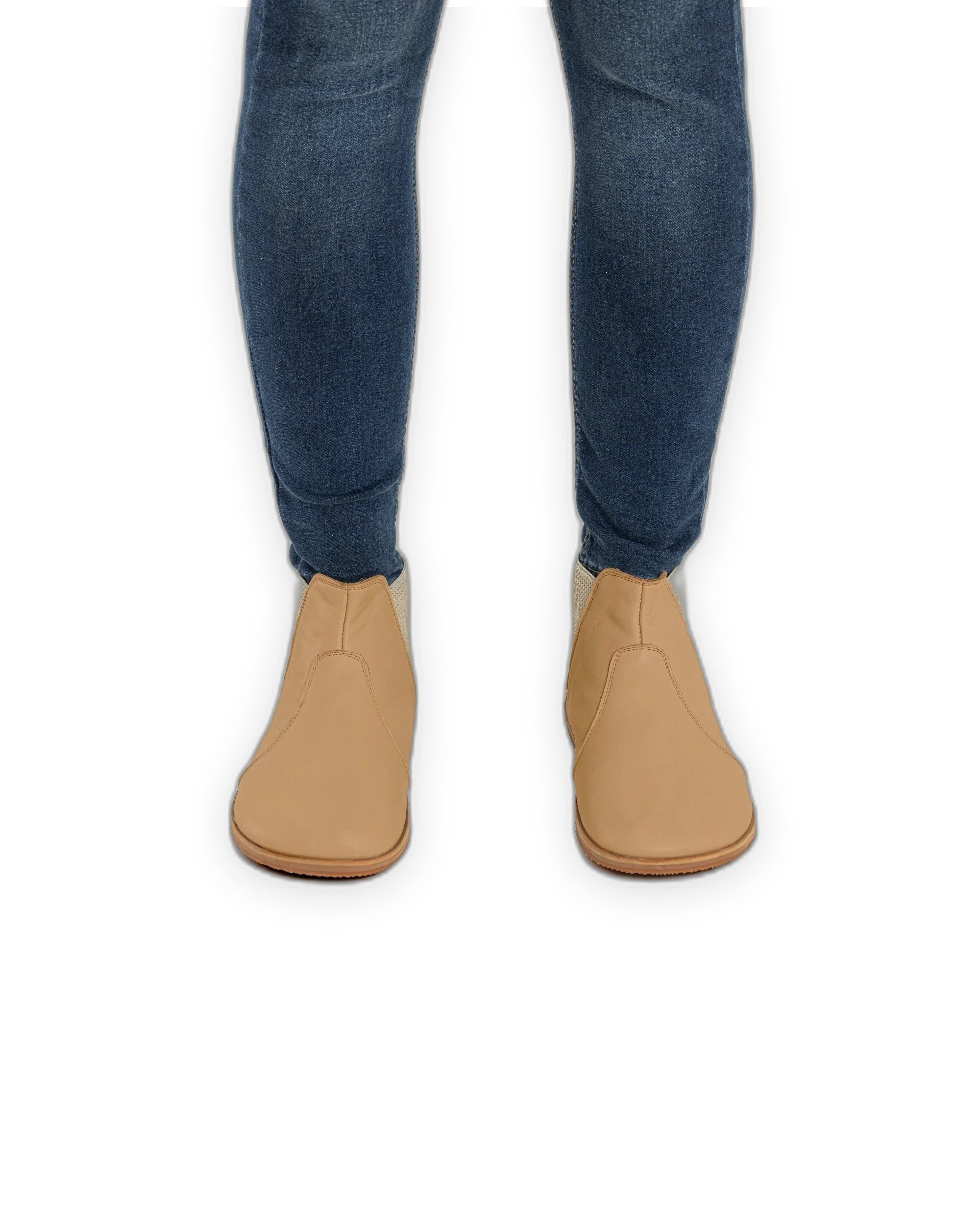 Top view Undyed Chelsea Boots - Handcrafted Calf Leather | Bespoky