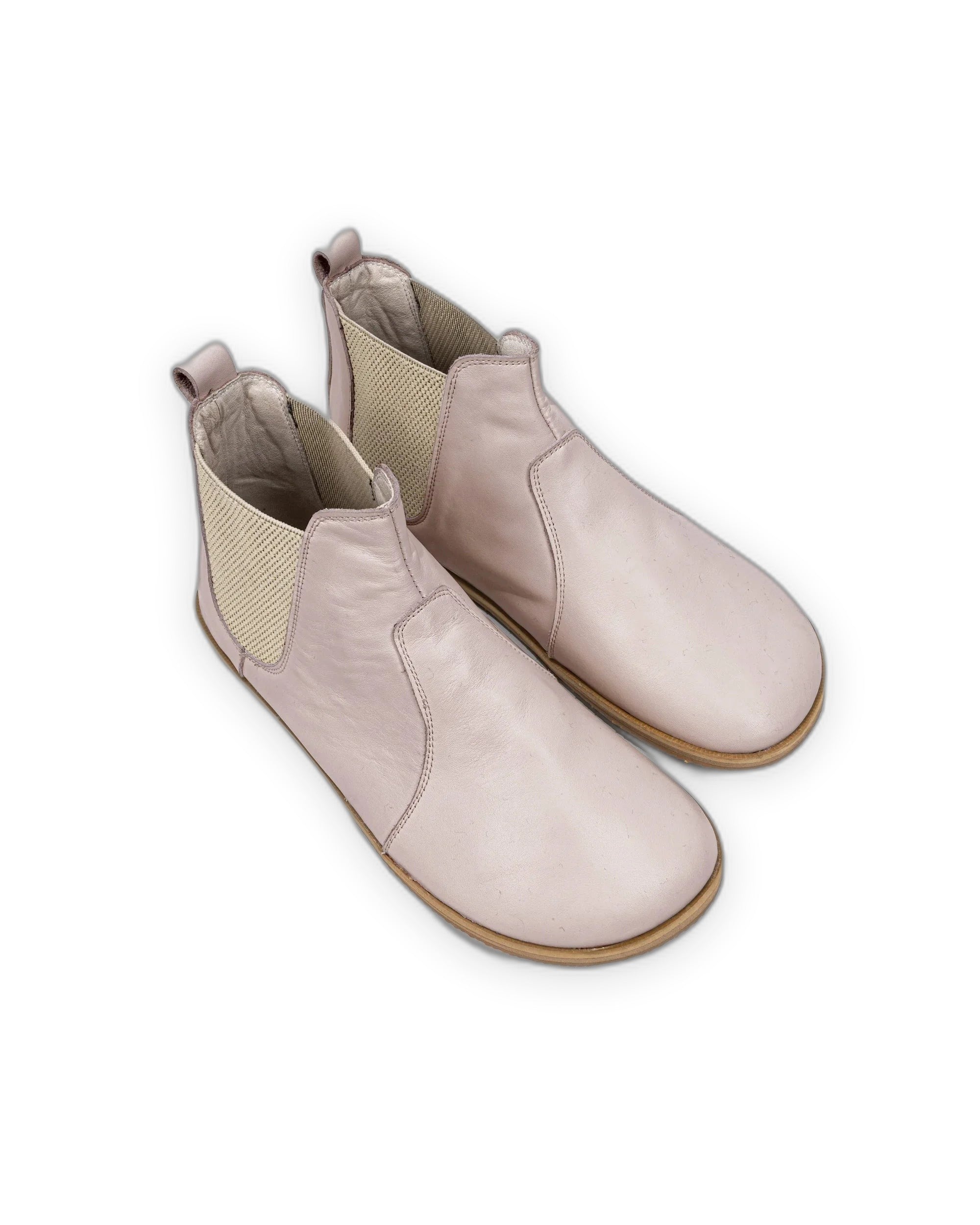 Women's Pink Chelsea Boots - Handcrafted Calf Leather Wide Toe Box | Bespoky