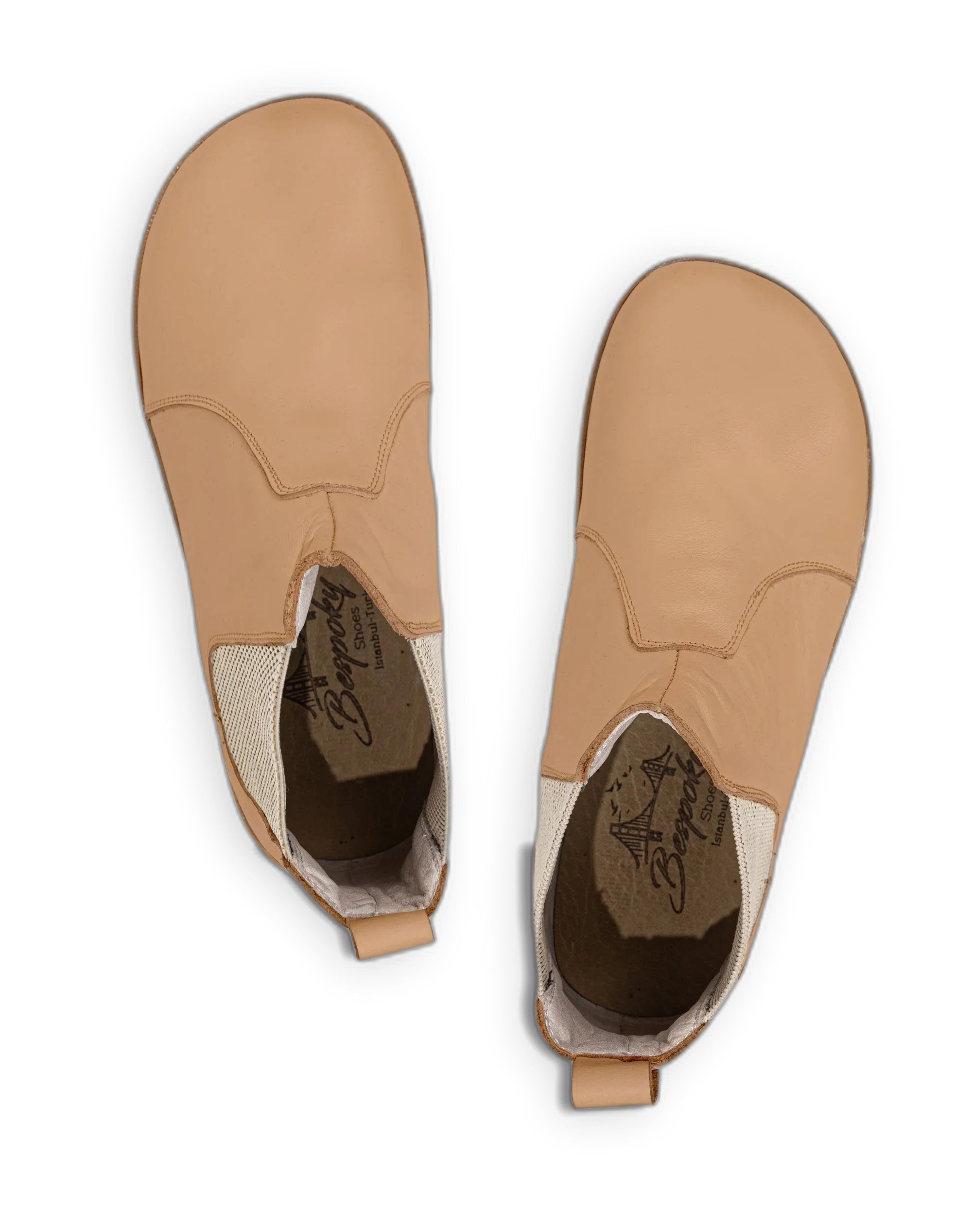 Sole detail Undyed Chelsea Boots - Zero Drop Calf Leather | Bespoky