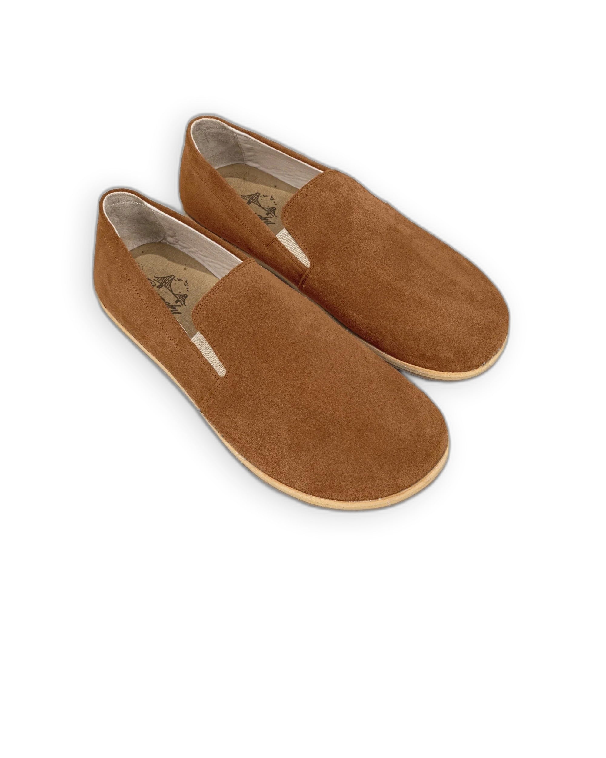 Men's Suede Barefoot Shoes - Handcrafted Calf Leather Wide Toe Box | Bespoky