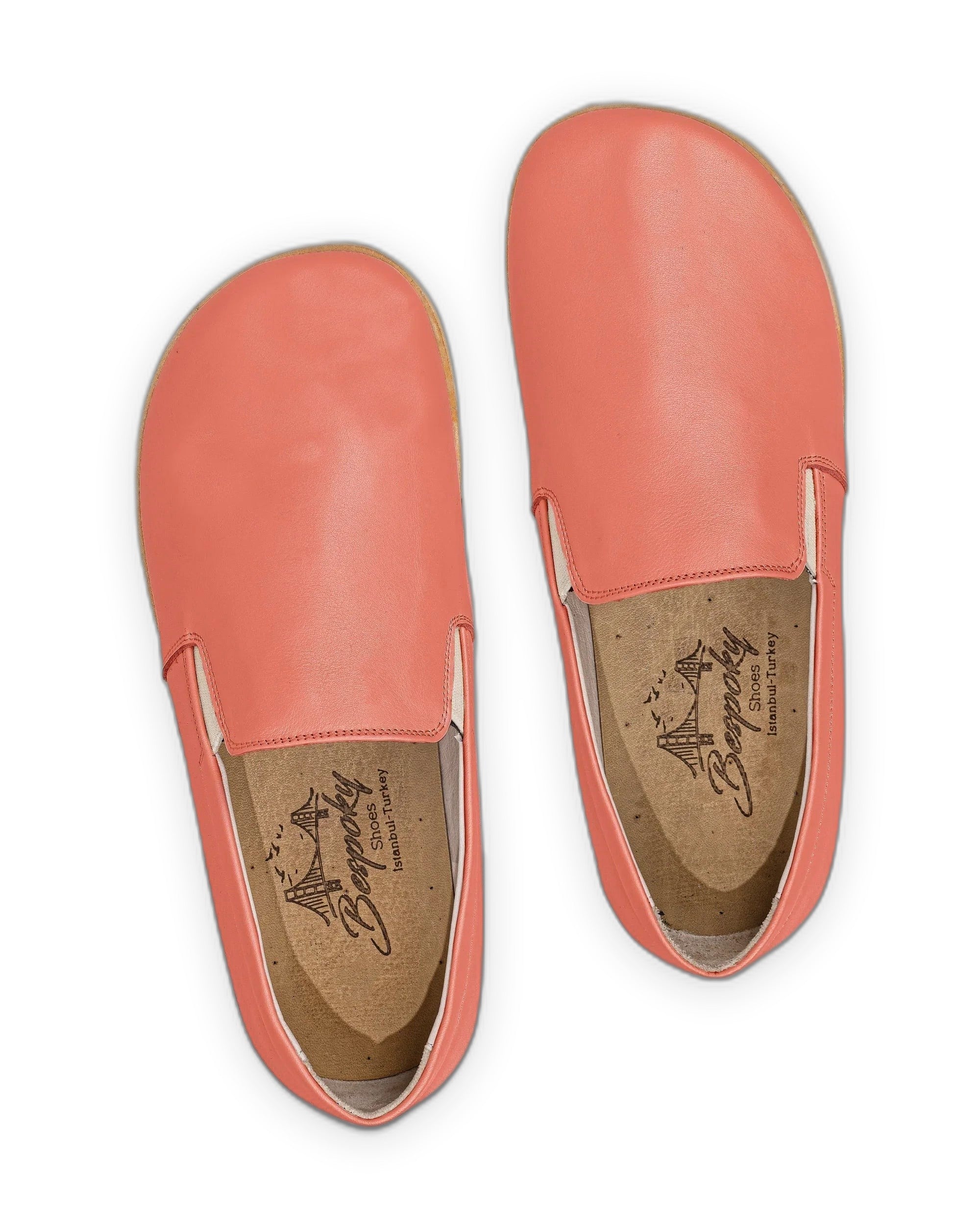 Side view Pomegranate Barefoot Shoes - Calf Leather Zero Drop | Bespoky