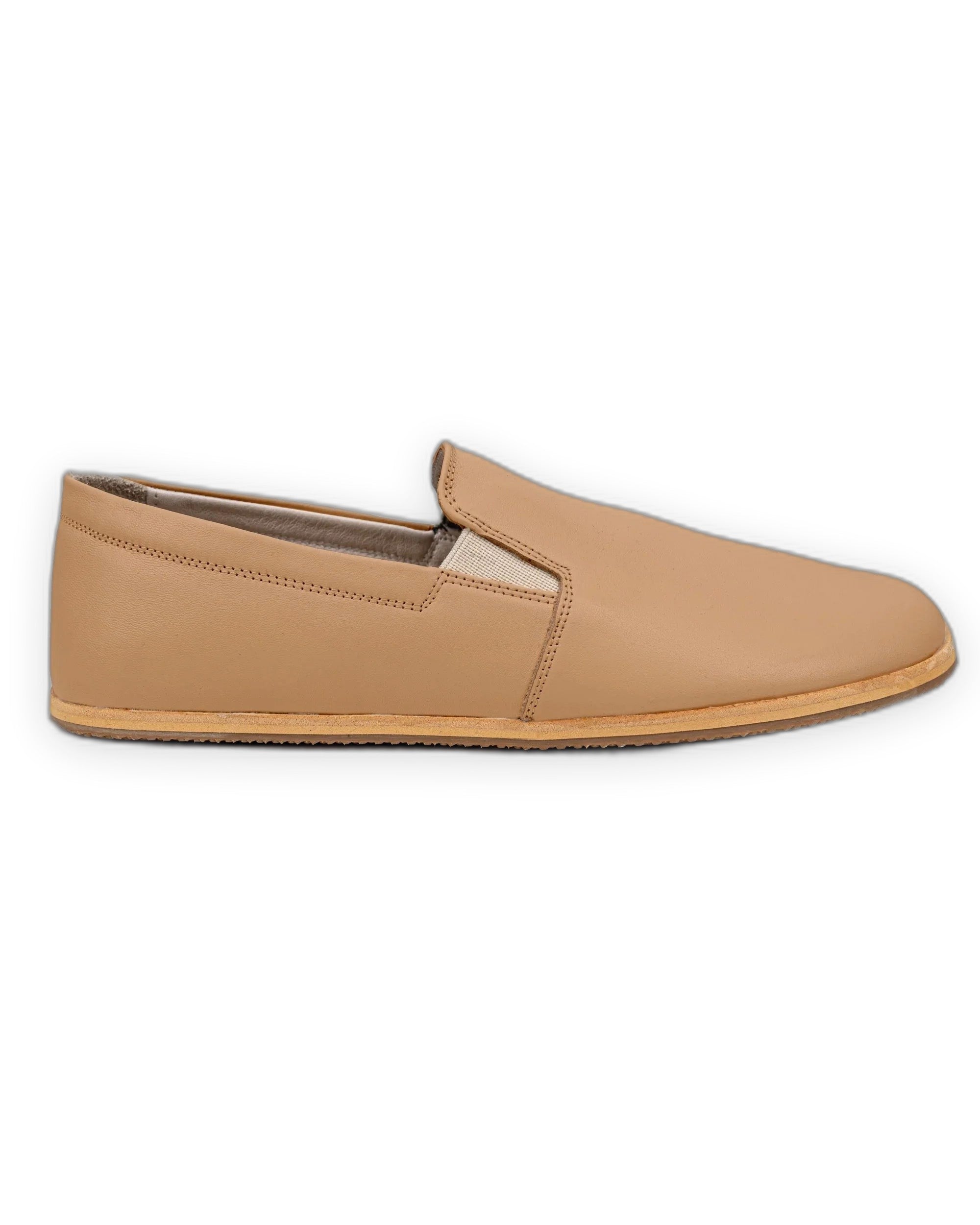 Detail Undyed Barefoot Shoes - Handcrafted Calf Leather Turkey | Bespoky
