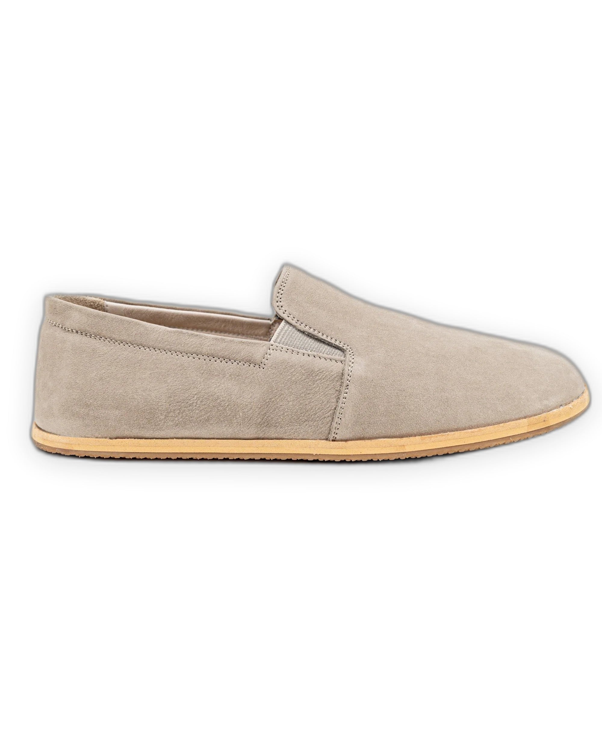 Top view Beige Barefoot Shoes - Handcrafted Calf Leather | Bespoky