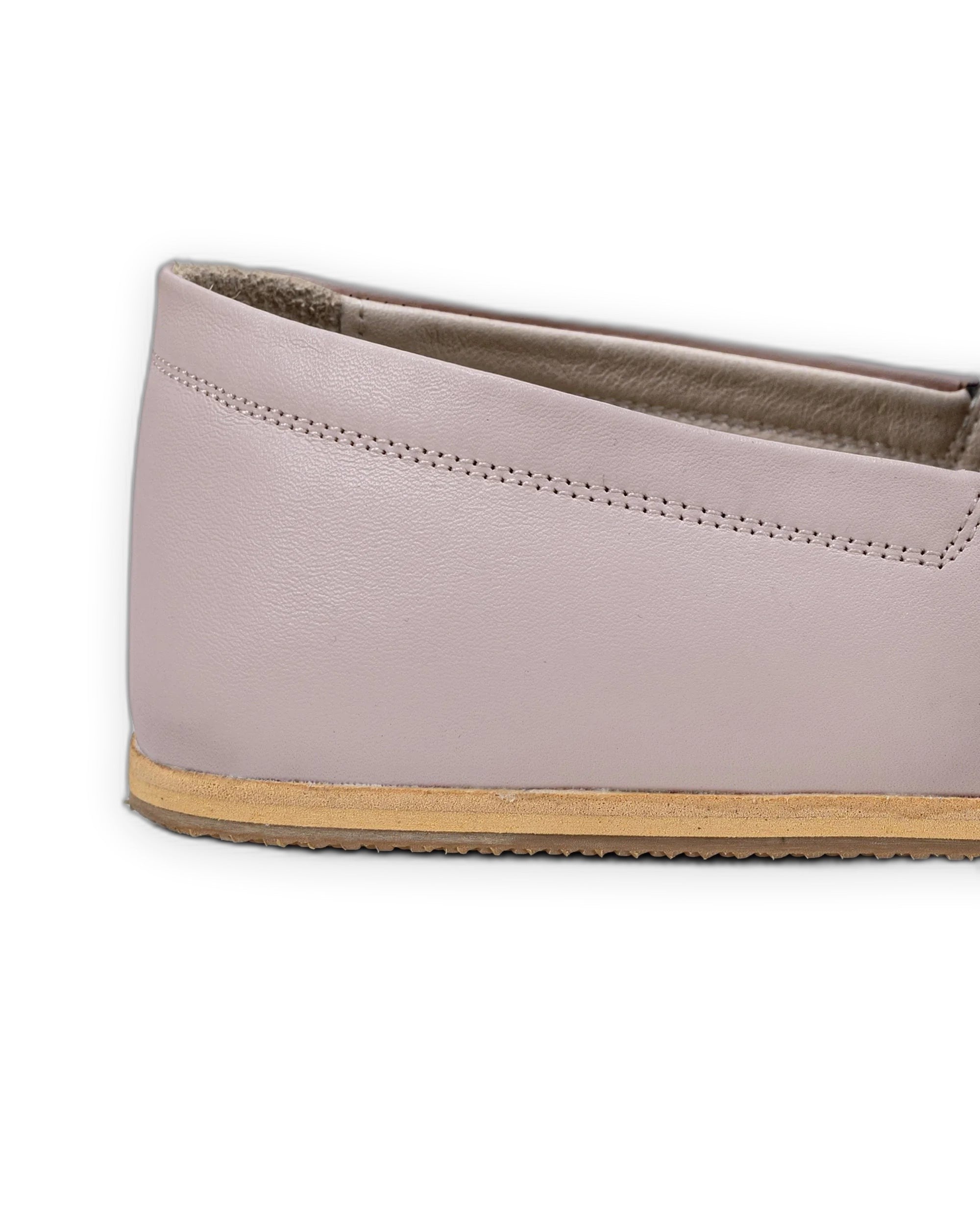 Detail Pink Barefoot Shoes - Handcrafted Calf Leather Turkey | Bespoky