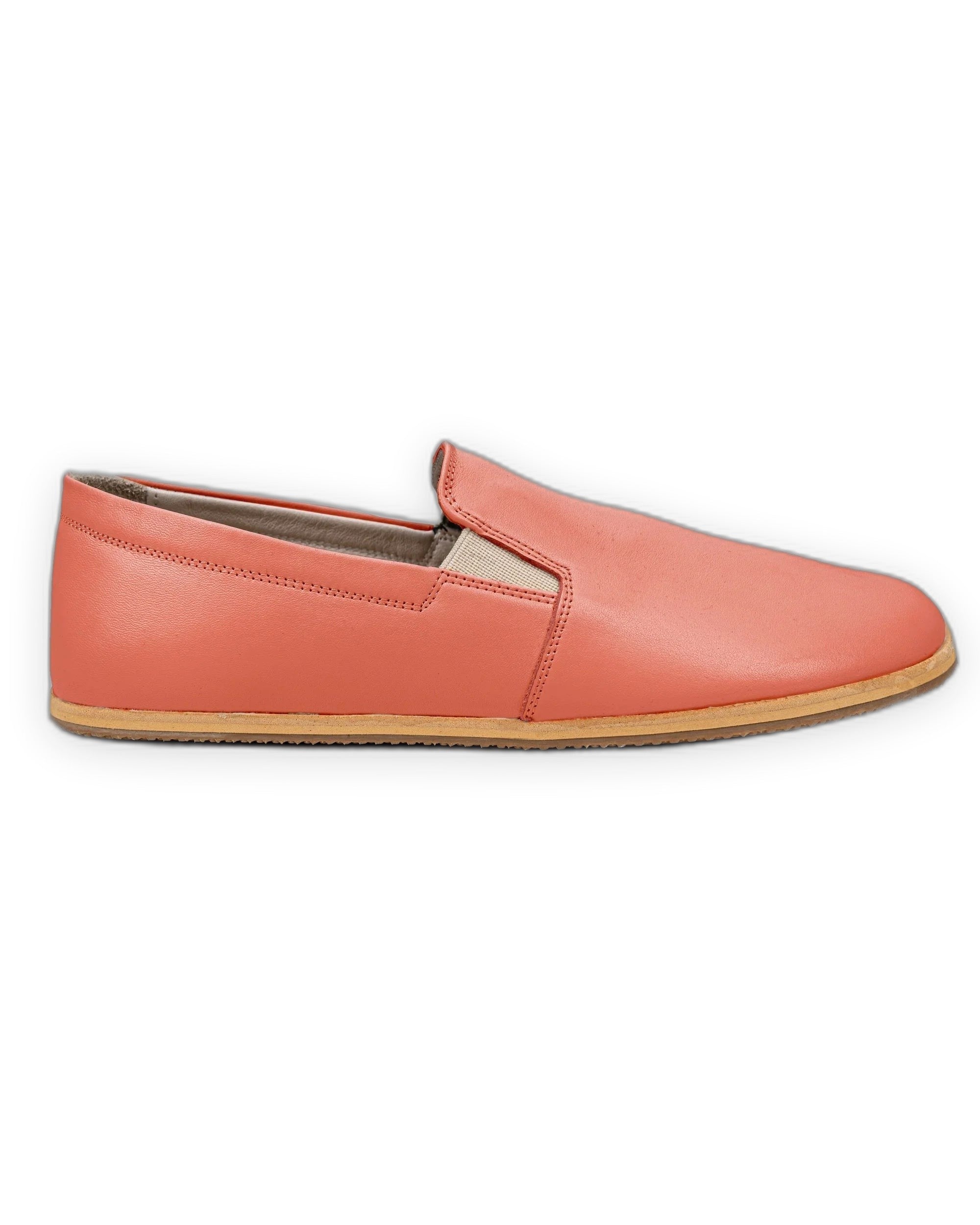 Back view Pomegranate Barefoot Shoes - Calf Leather Handcrafted | Bespoky