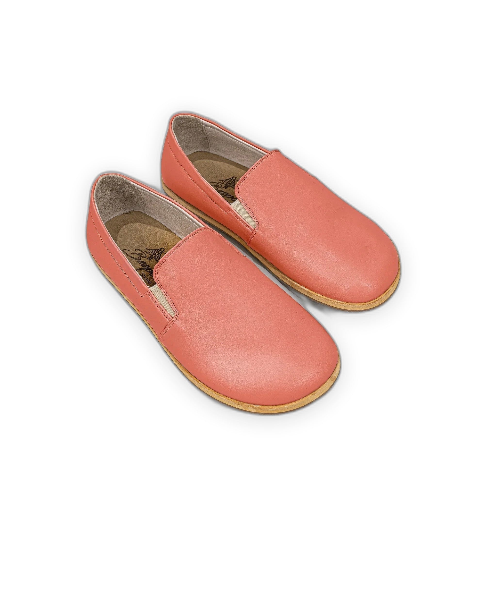 Women's Pomegranate Barefoot Shoes - Handcrafted Calf Leather Wide Toe Box | Bespoky