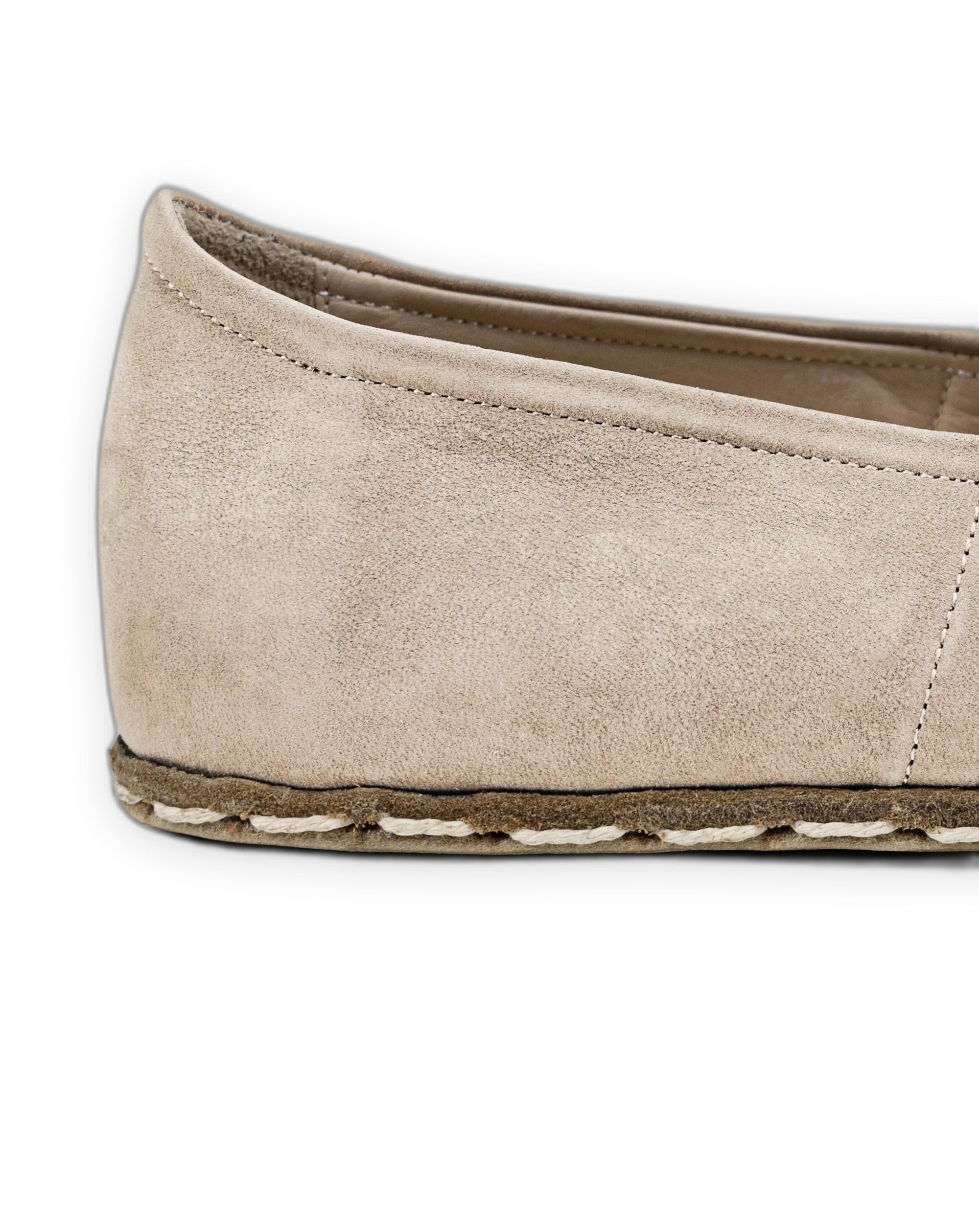 Top view Beige Barefoot Yemeni - Handcrafted Calf Leather | Bespoky