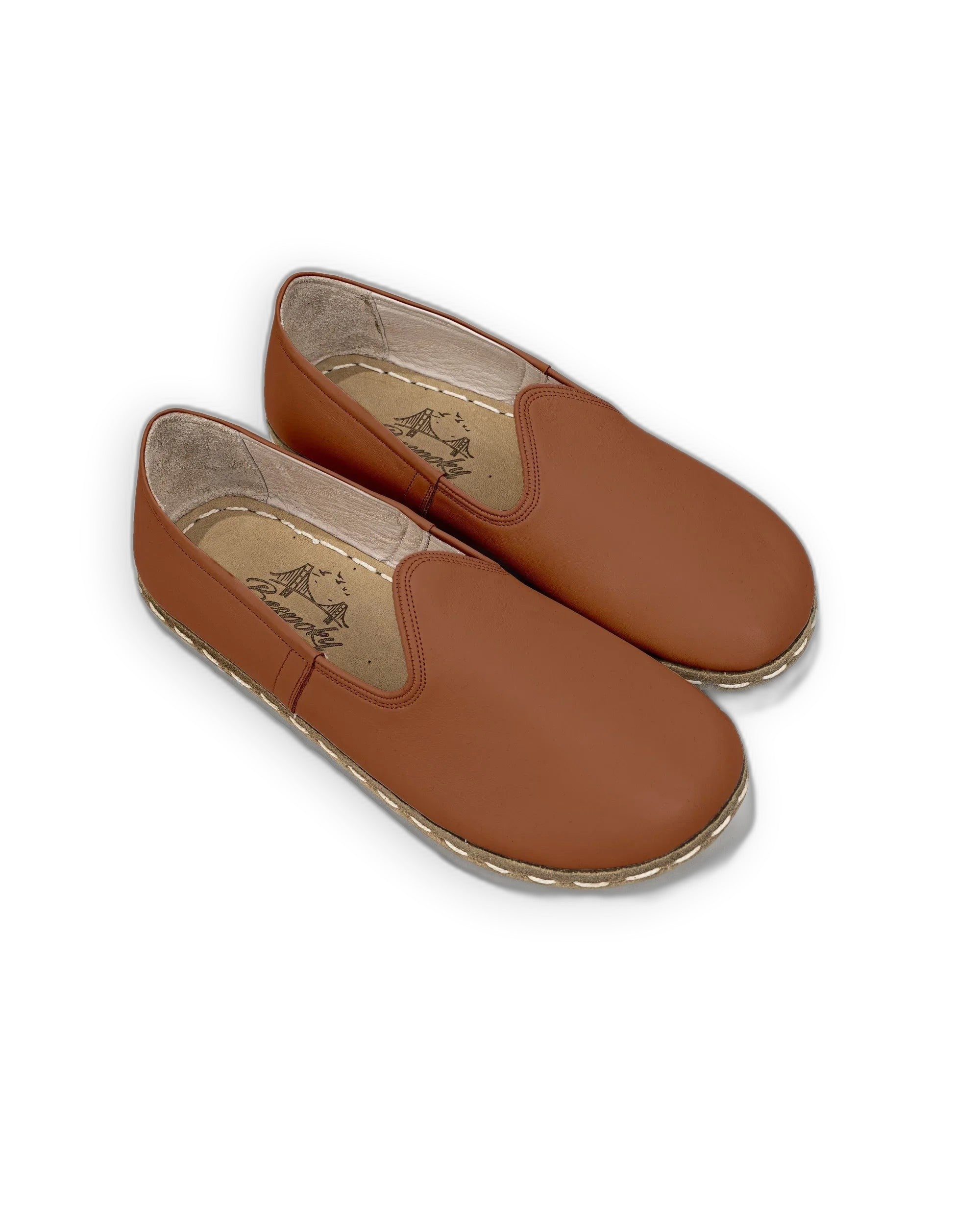 Women's Dark Brown Barefoot Yemeni - Handcrafted Calf Leather Wide Toe Box | Bespoky