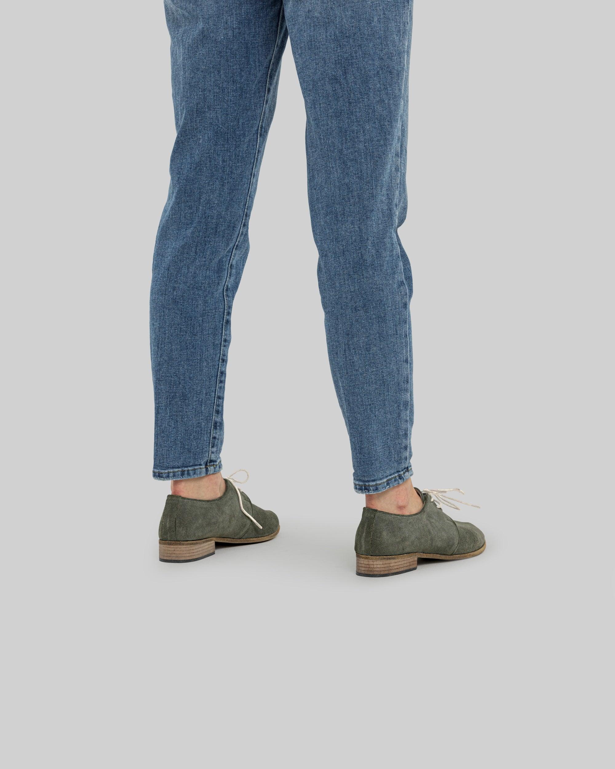 Detail Leather Pointed Toe Oxford - Handcrafted Calf Leather Turkey | Bespoky
