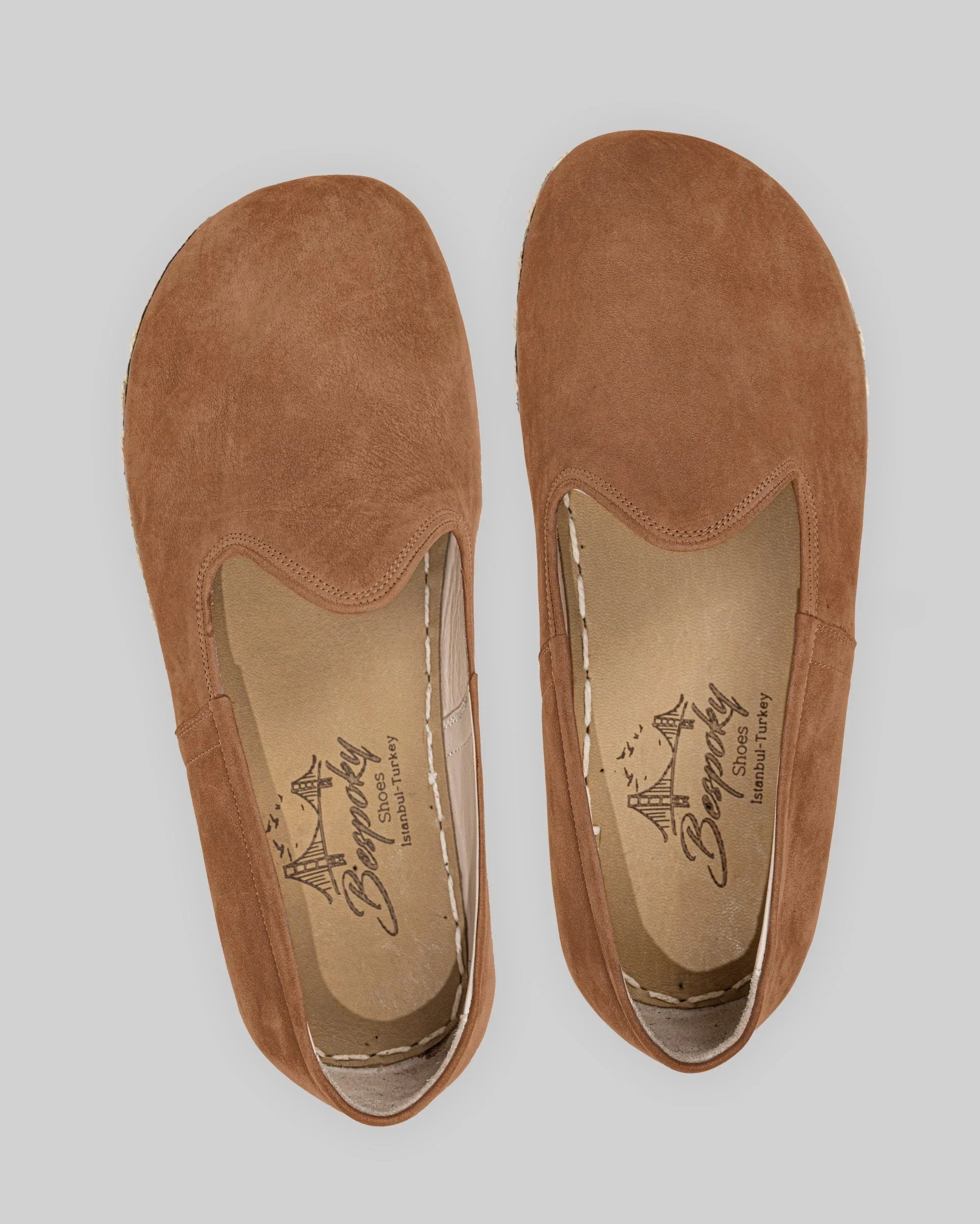 Side view Tan Barefoot Yemeni - Calf Leather Zero Drop | Bespoky