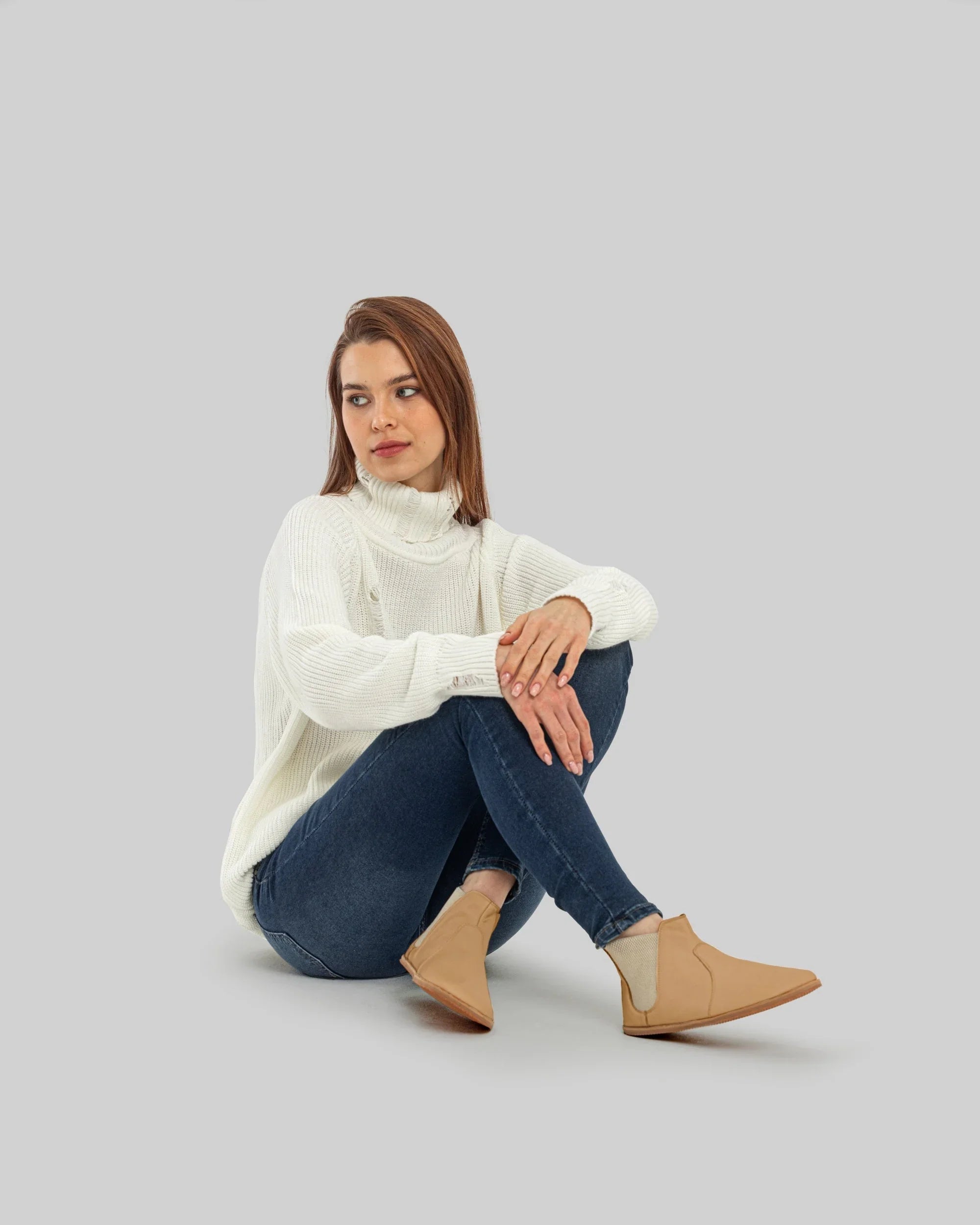 Close-up calf leather - Undyed Chelsea Boots Detail | Bespoky
