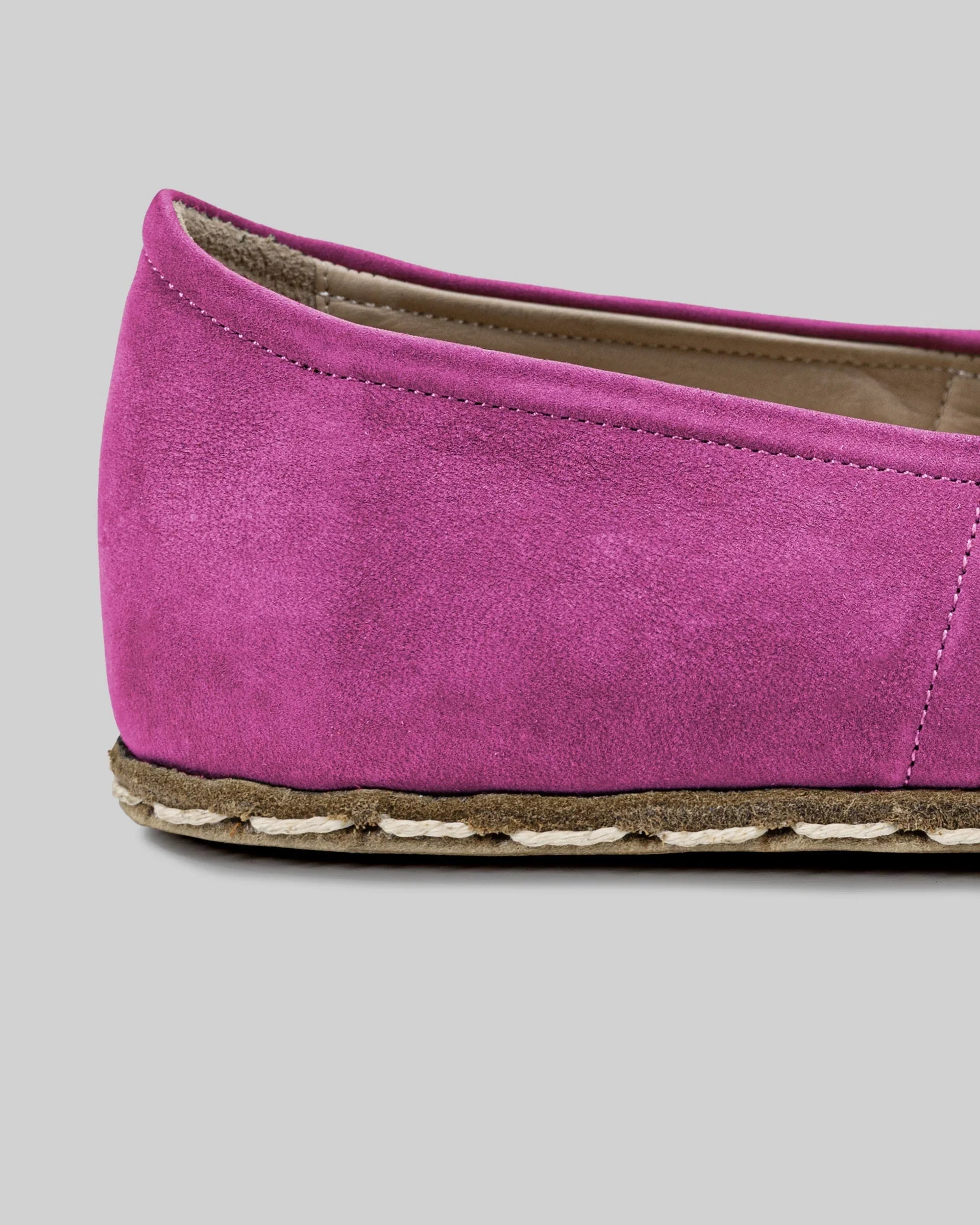 Top view Pink Barefoot Yemeni - Handcrafted Calf Leather | Bespoky
