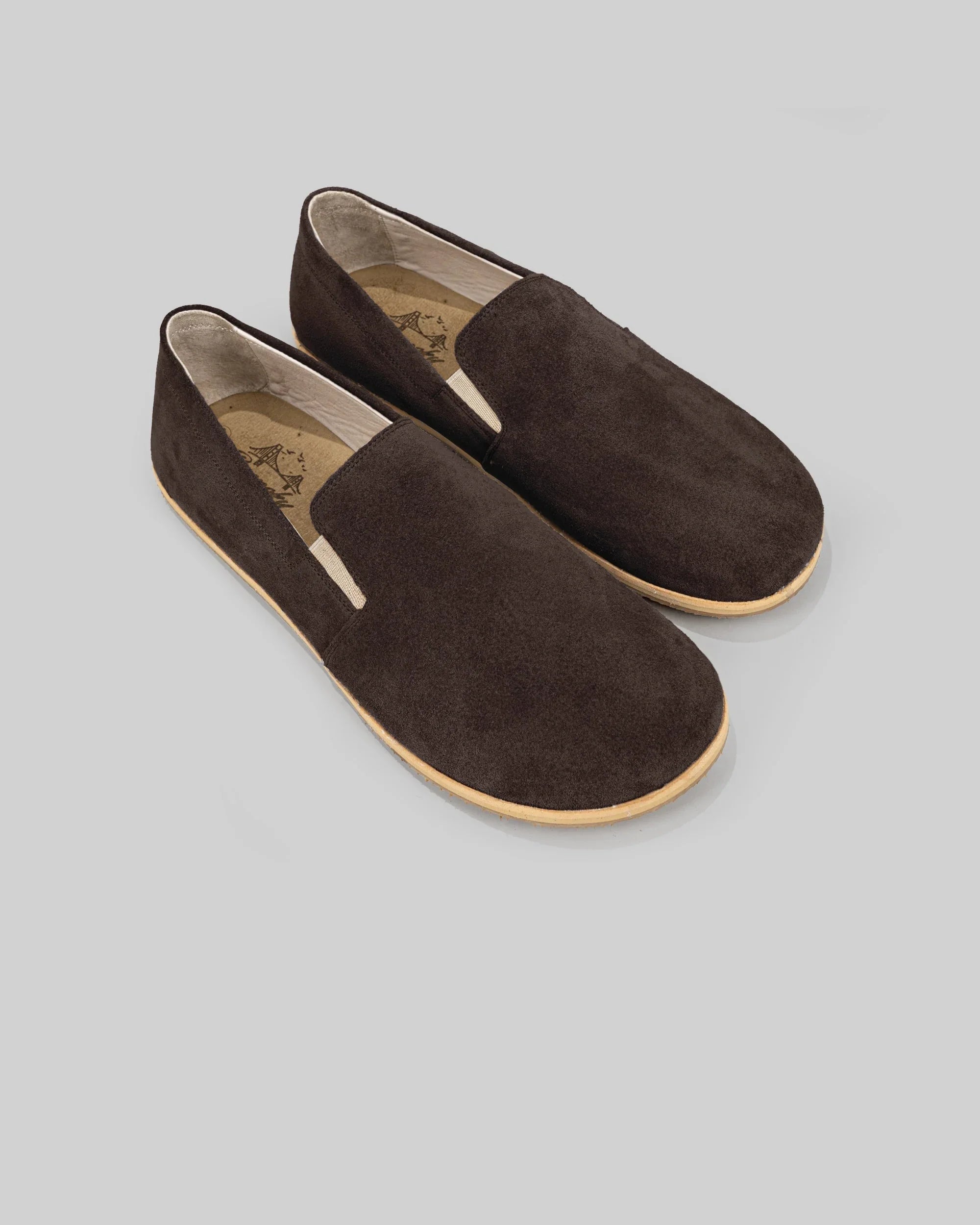 Women's Brown Barefoot Shoes - Handcrafted Calf Leather Wide Toe Box | Bespoky