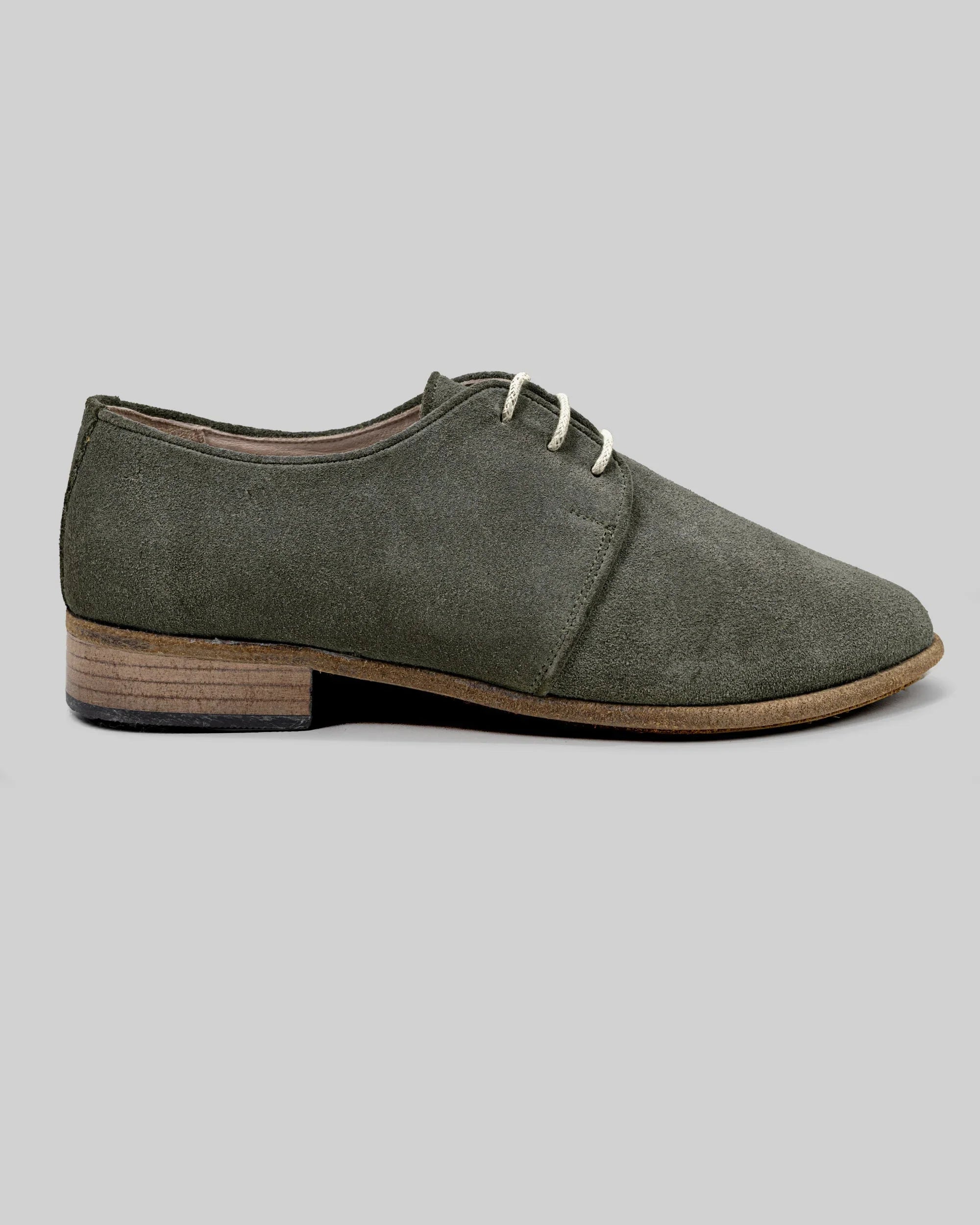 Side view Leather Pointed Toe Oxford - Calf Leather Zero Drop | Bespoky