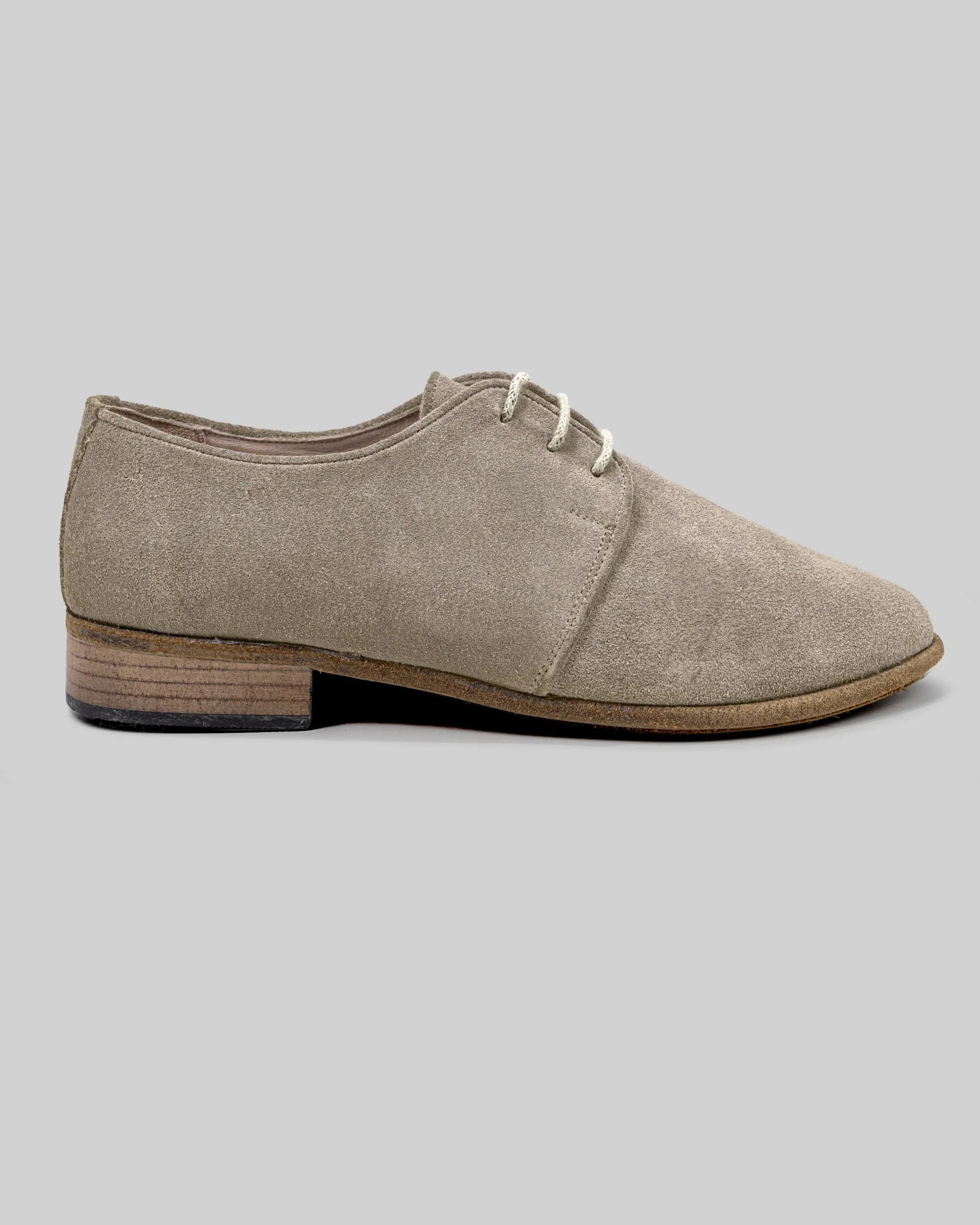 Side view Leather Pointed Toe Oxford - Calf Leather Zero Drop | Bespoky