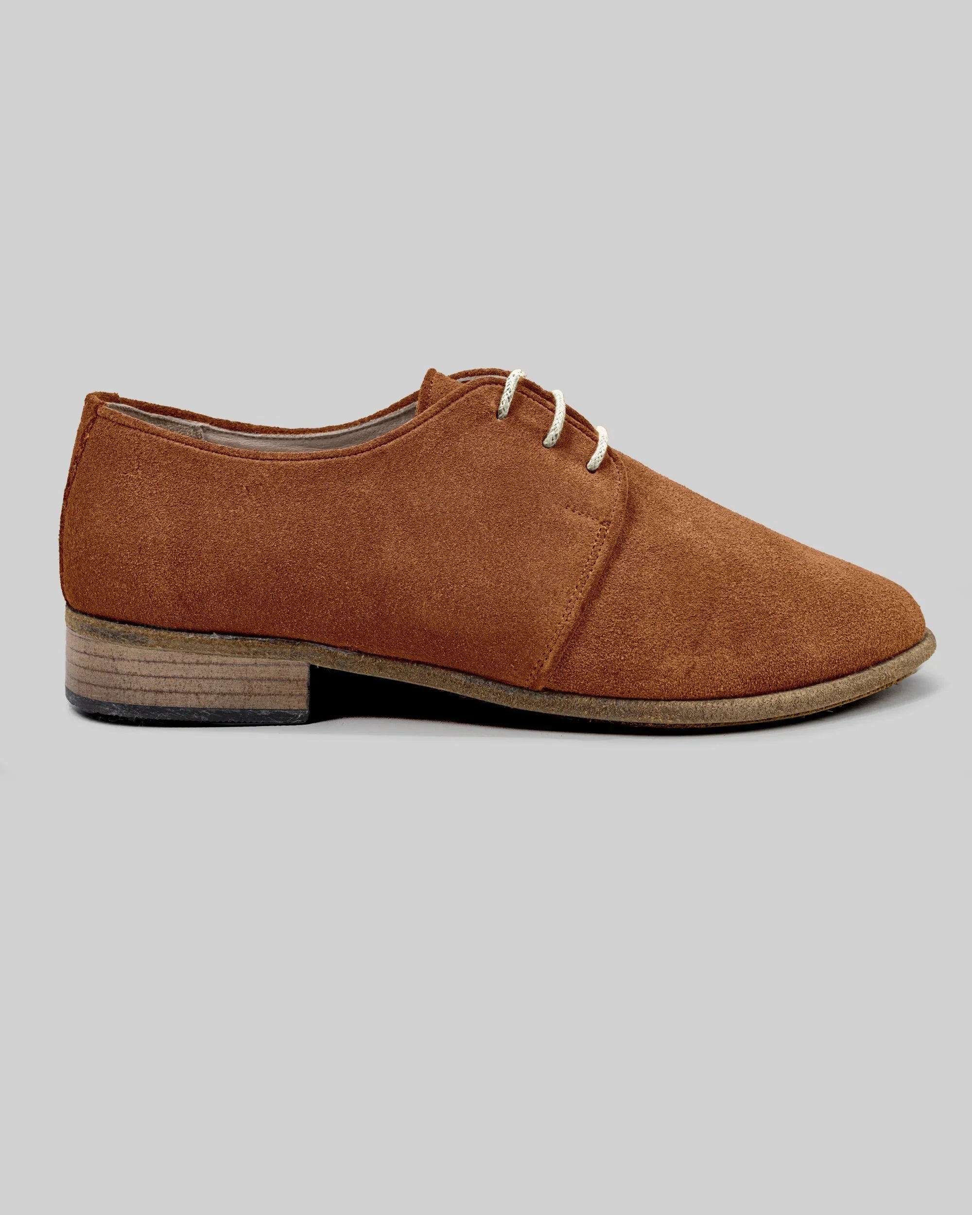 Side view Leather Pointed Toe Oxford - Calf Leather Zero Drop | Bespoky