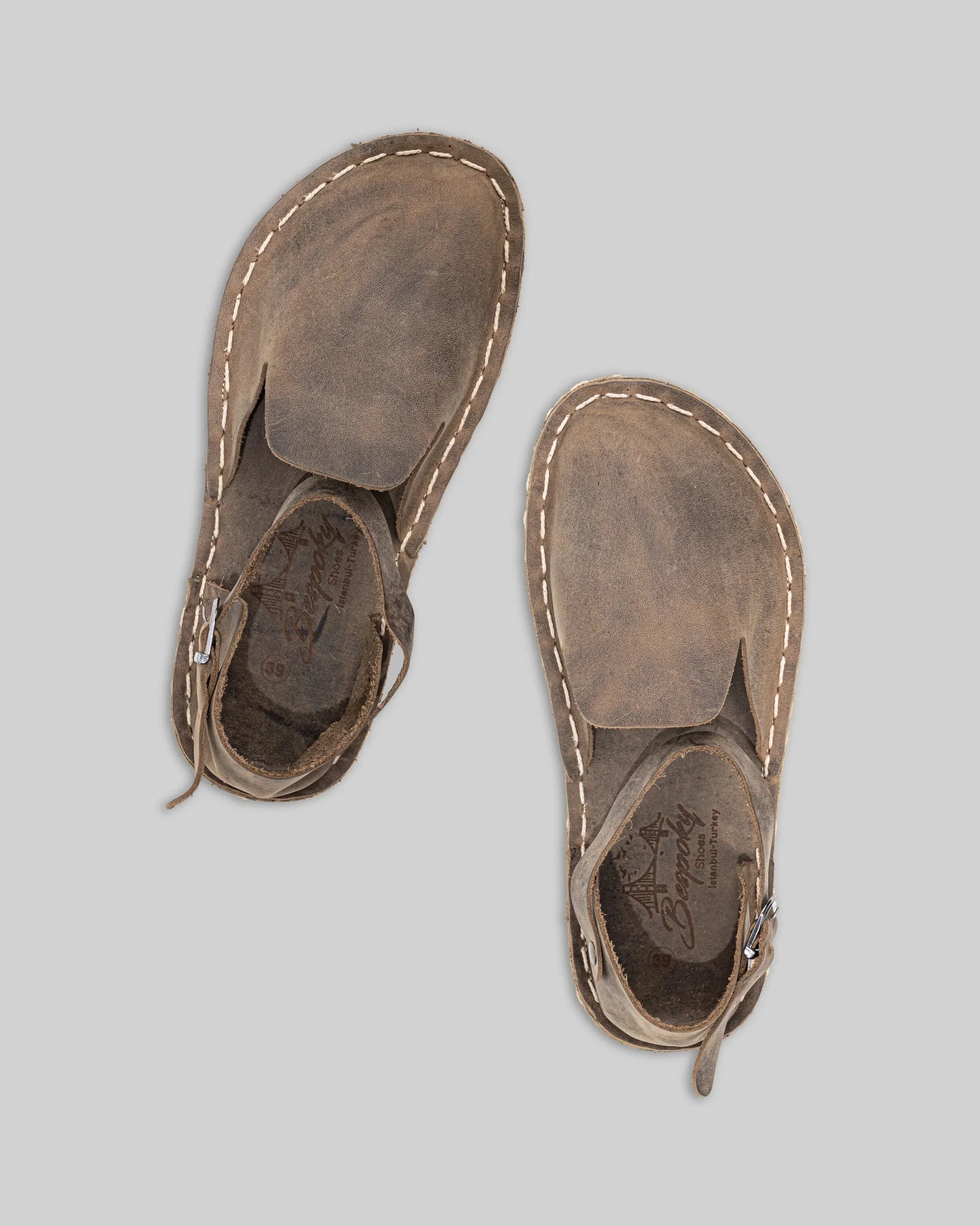 Women's Leather Barefoot Sandal - Handcrafted Calf Leather Wide Toe Box | Bespoky
