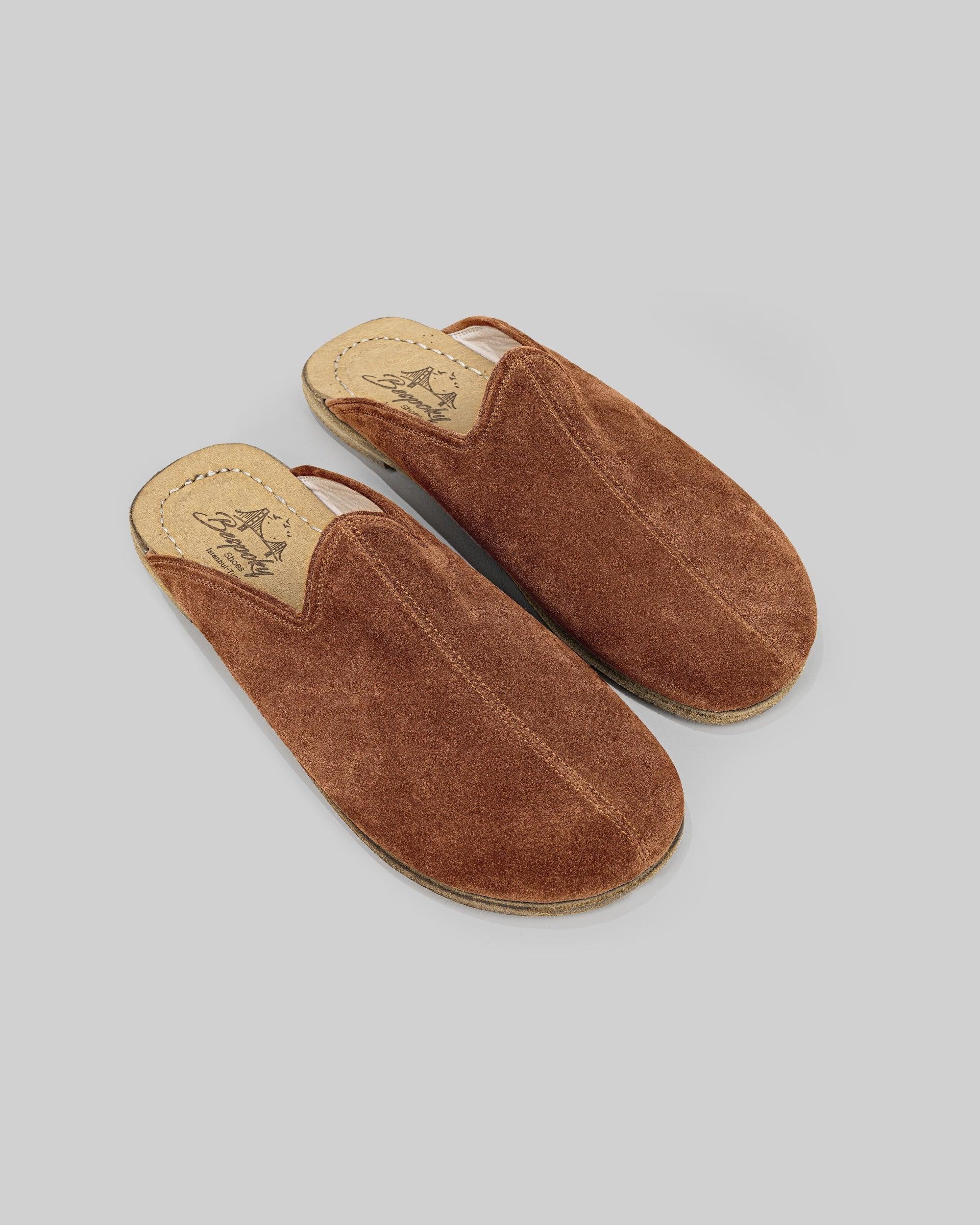Women's Leather Slippers - Handcrafted Calf Leather Wide Toe Box | Bespoky