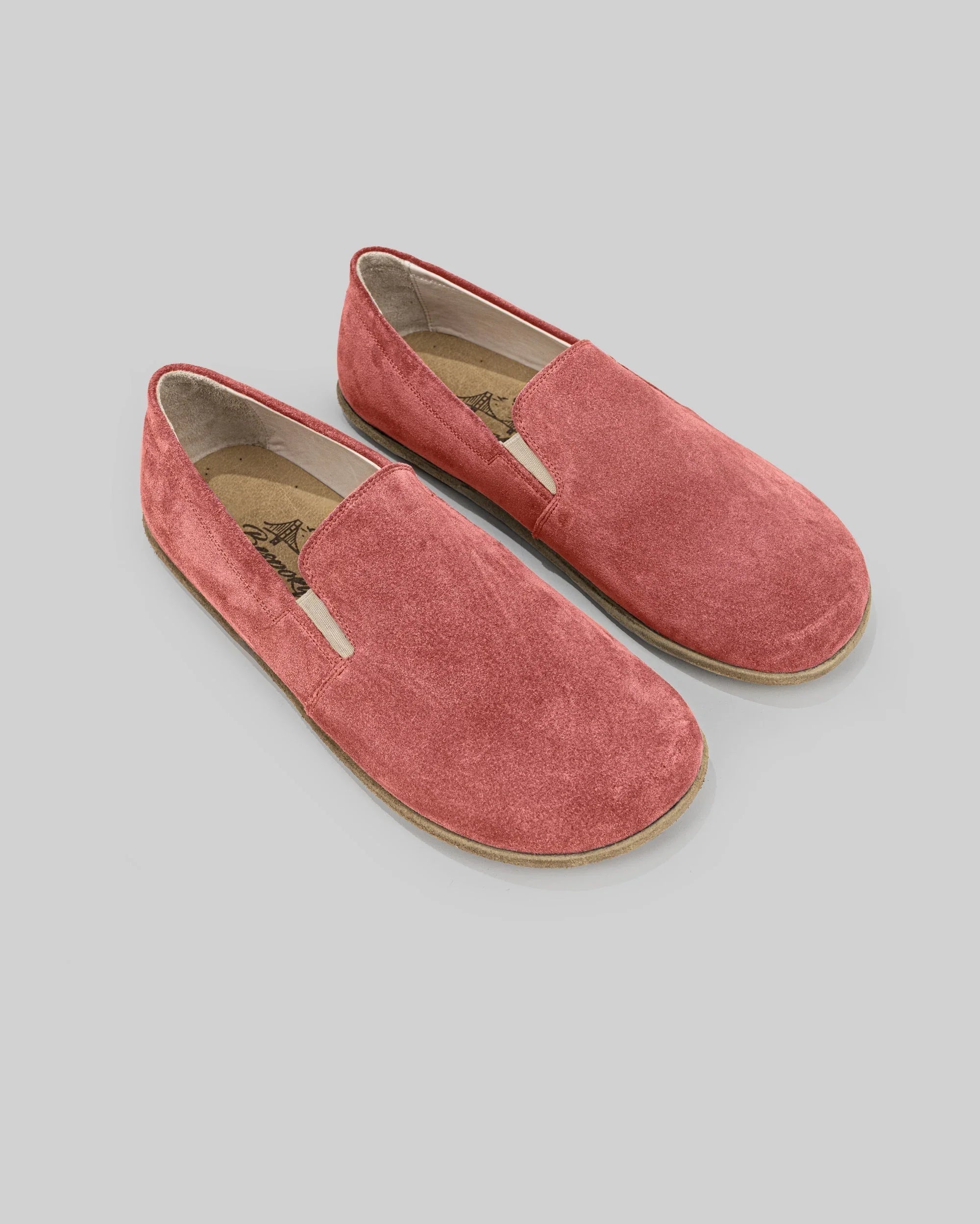 Women's Pink Barefoot Shoes - Handcrafted Calf Leather Wide Toe Box | Bespoky