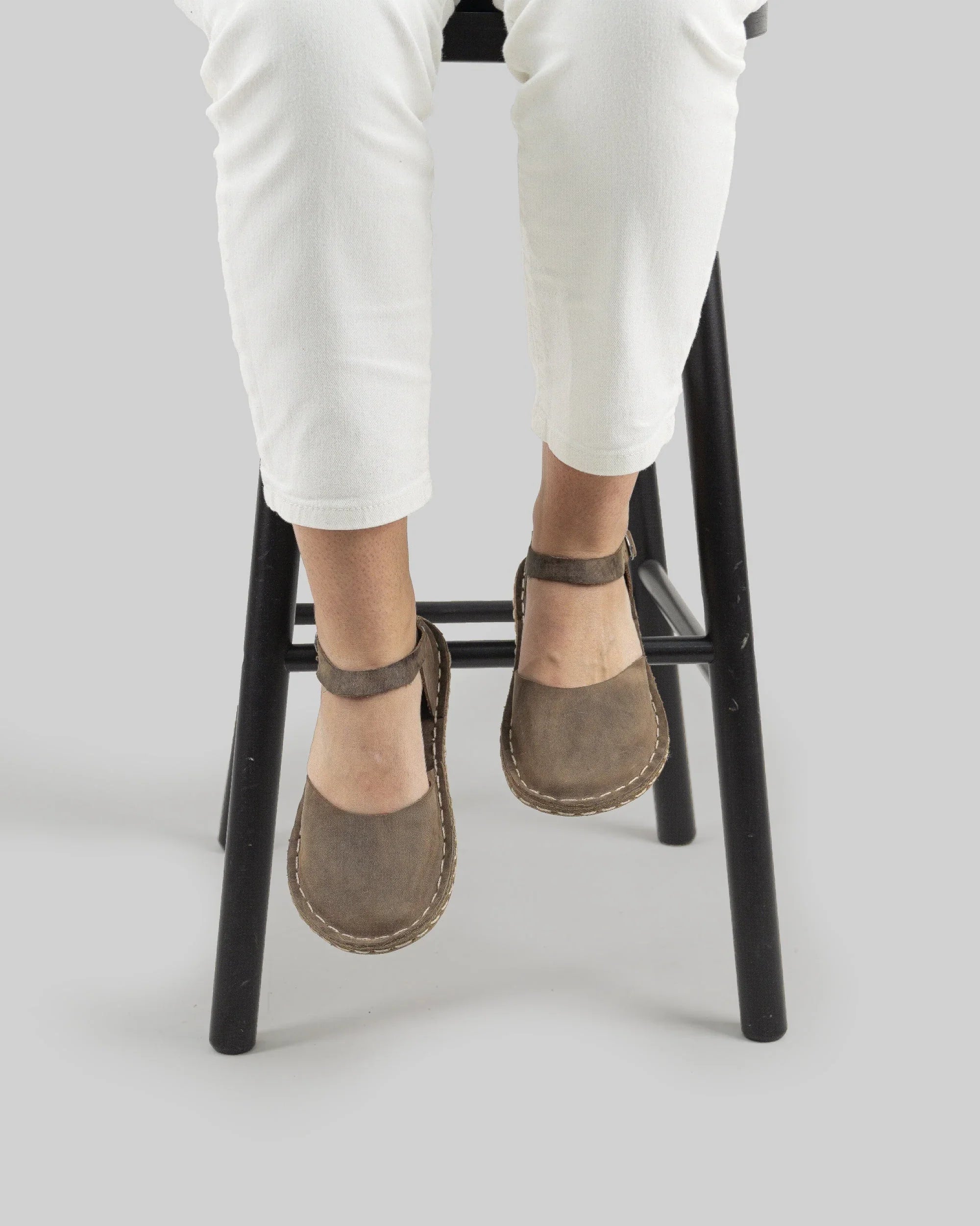 Detail Leather Barefoot Sandal - Handcrafted Calf Leather Turkey | Bespoky