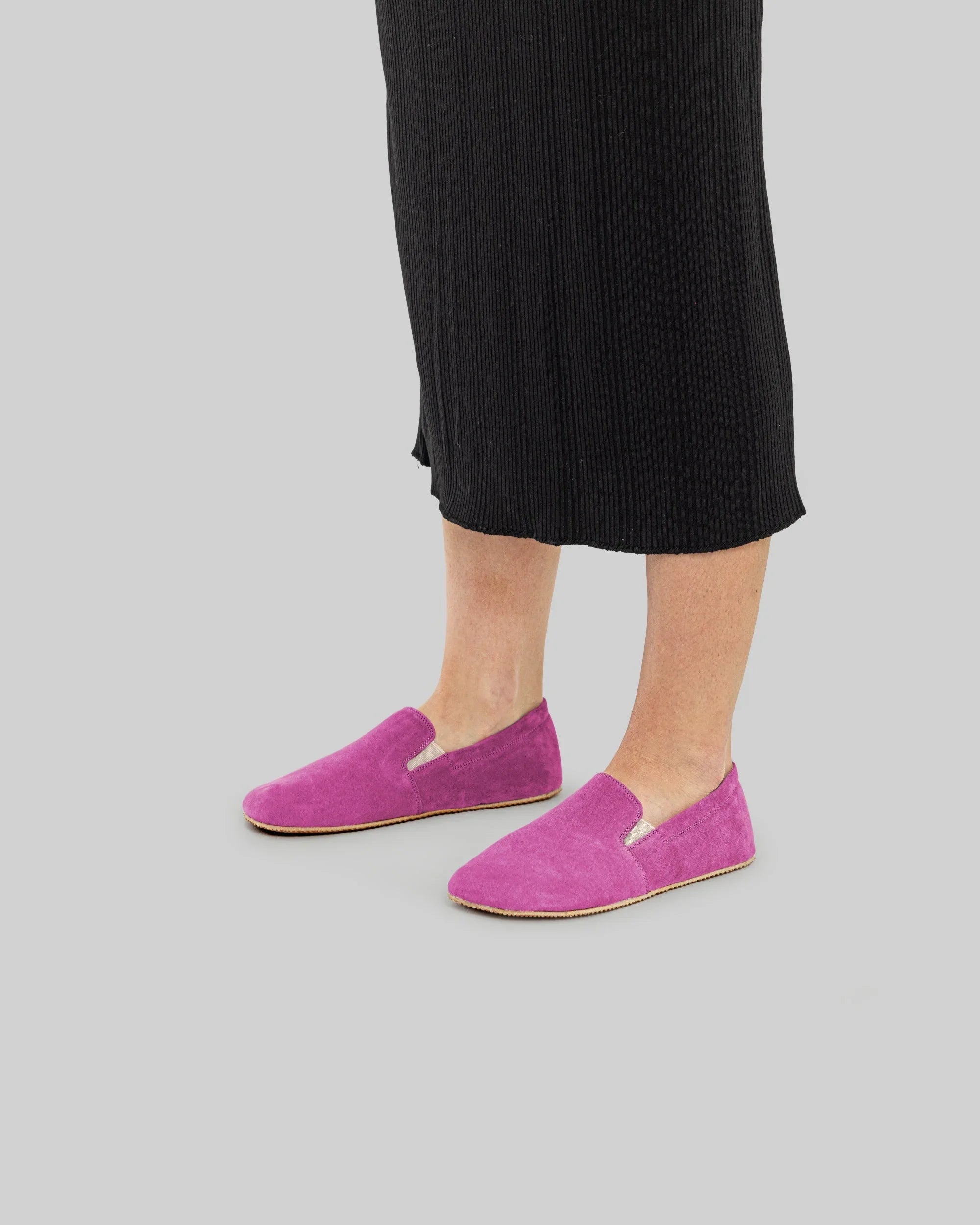 Detail Pink Barefoot Shoes - Handcrafted Calf Leather Turkey | Bespoky