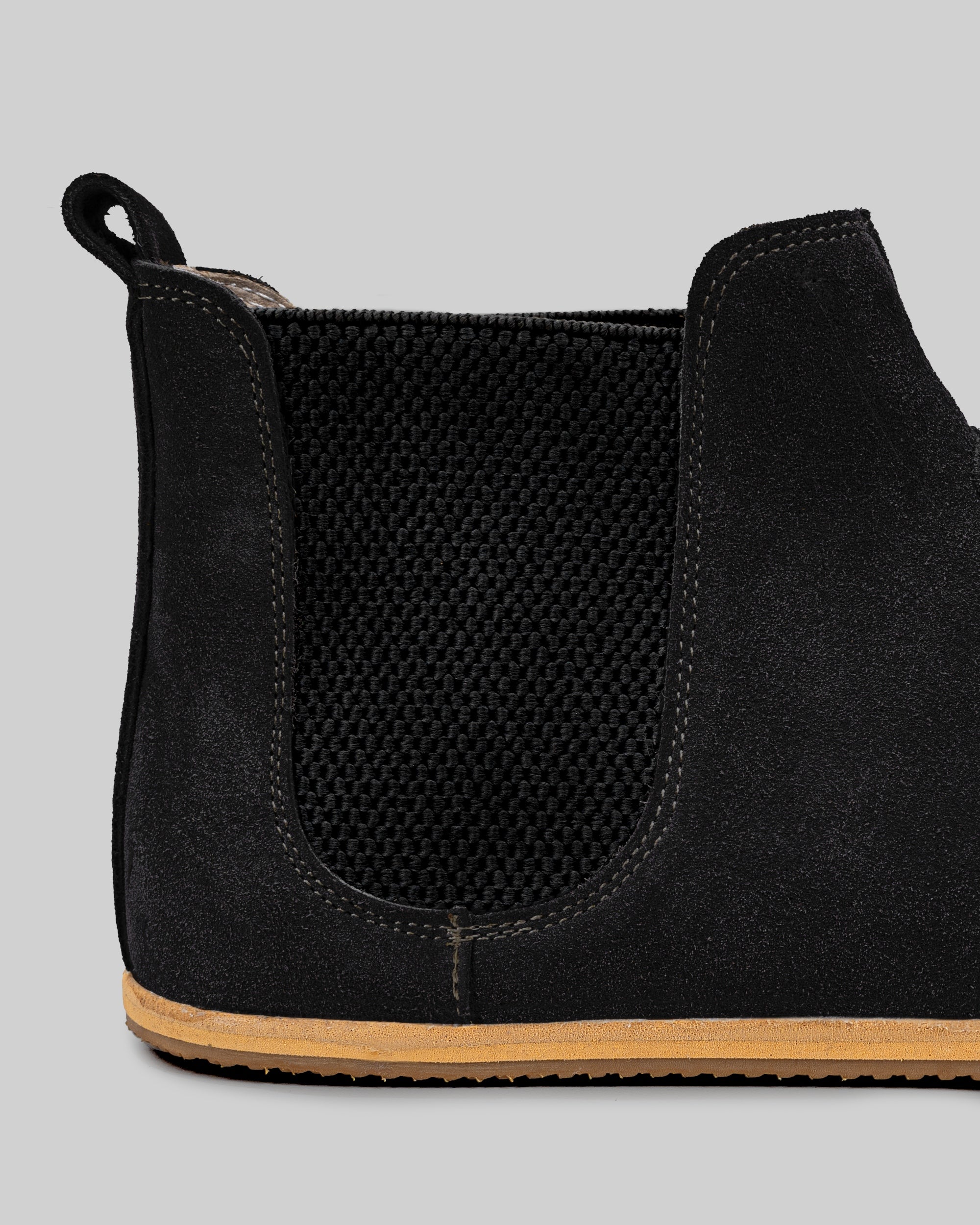 Top view Black Chelsea Boots - Handcrafted Calf Leather | Bespoky