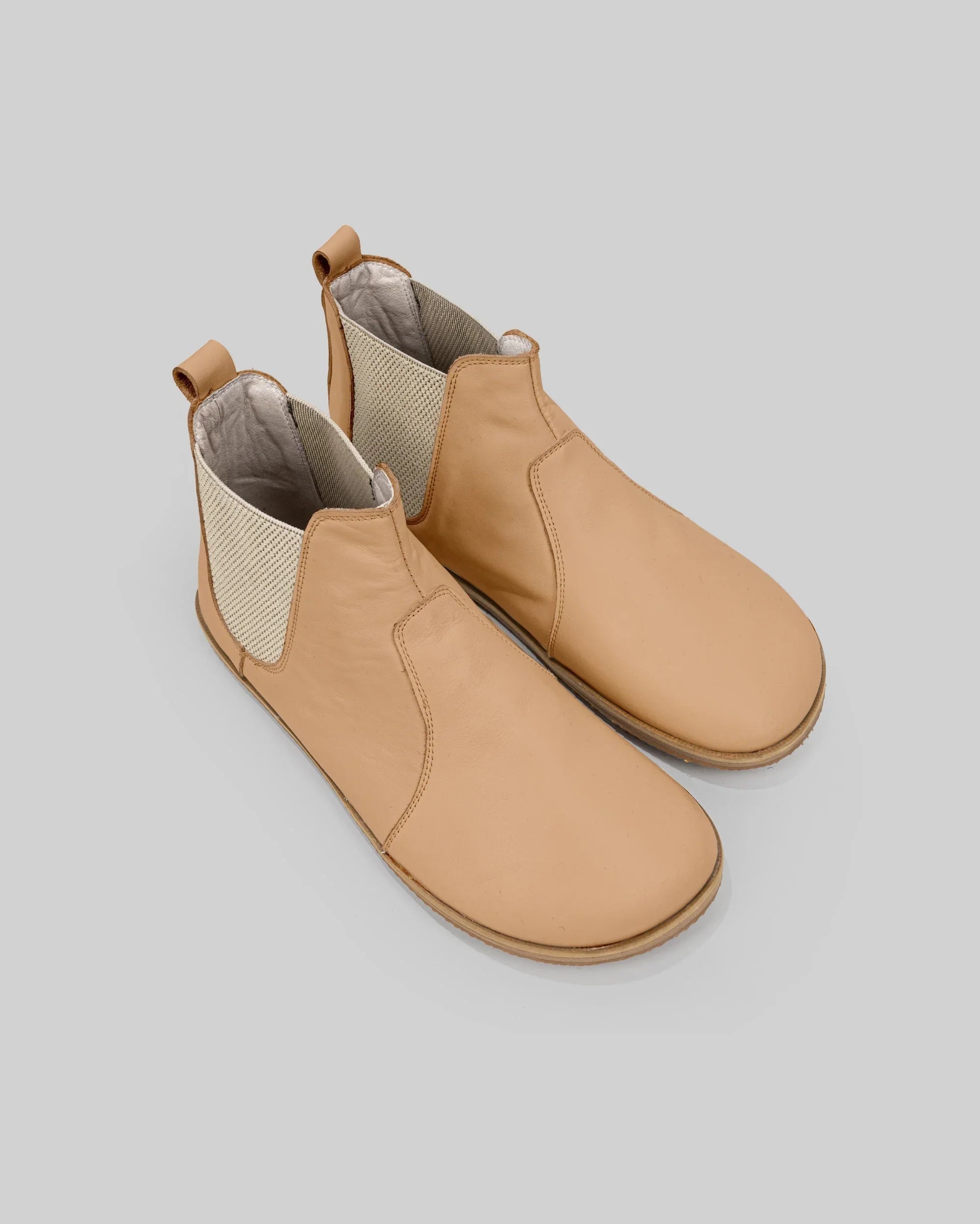 Men's Undyed Chelsea Boots - Handcrafted Calf Leather Wide Toe Box | Bespoky