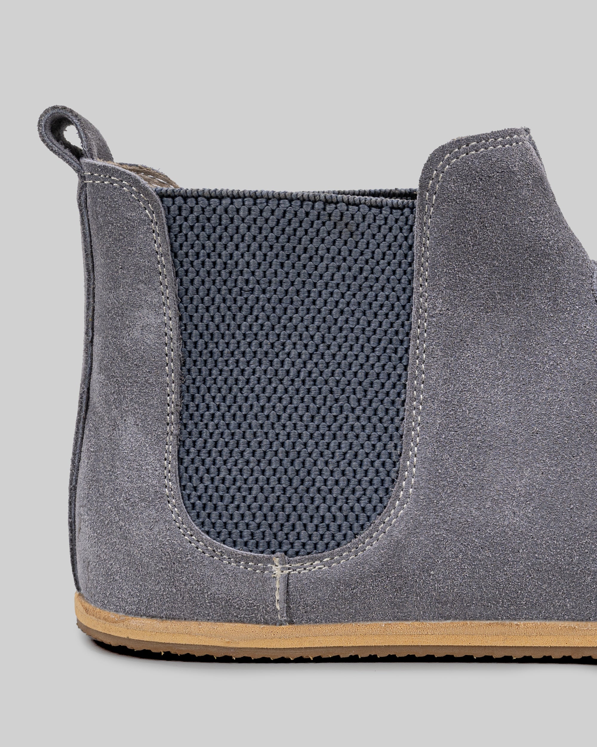 Top view Grey Chelsea Boots - Handcrafted Calf Leather | Bespoky