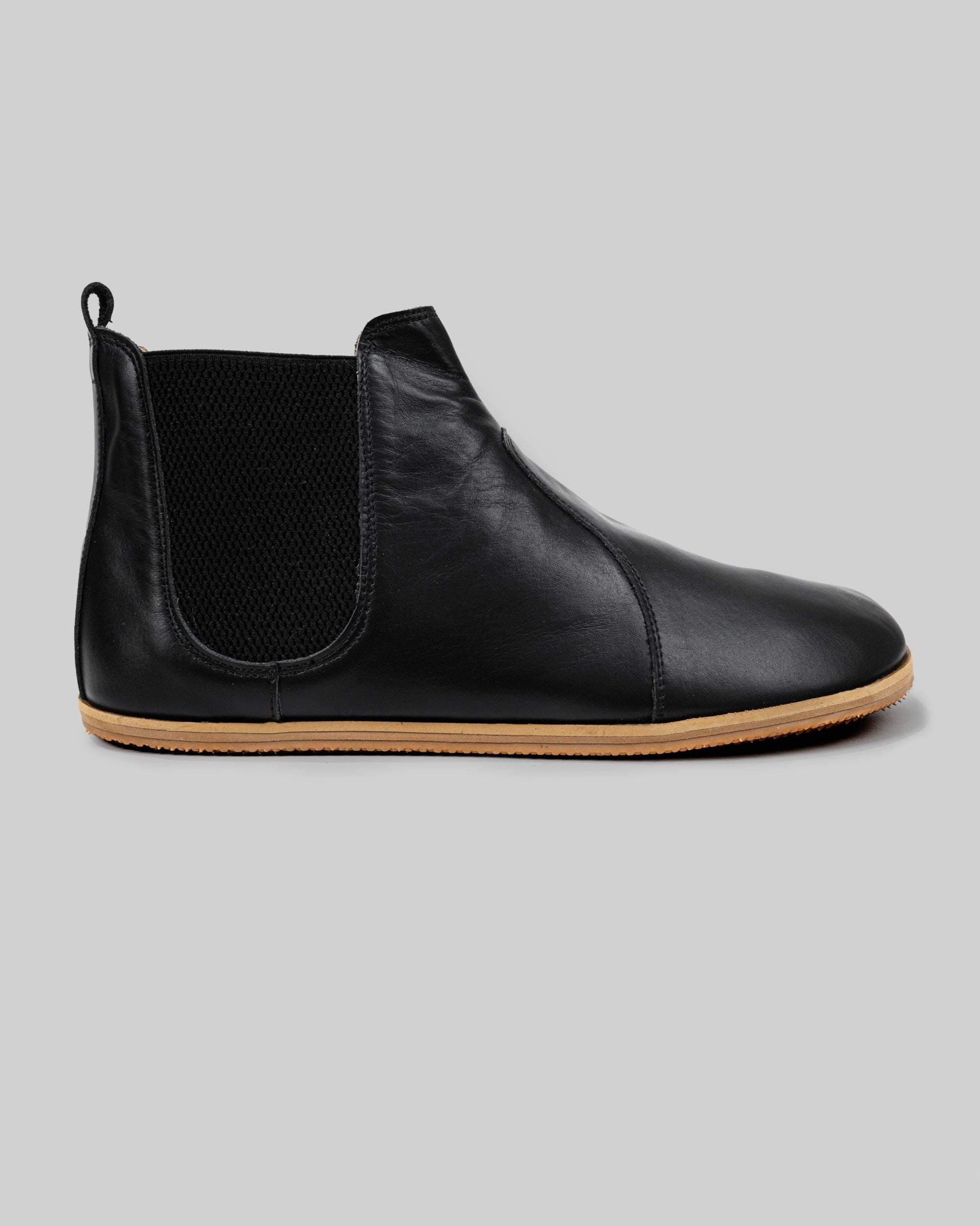 Top view Black Chelsea Boots - Handcrafted Calf Leather | Bespoky
