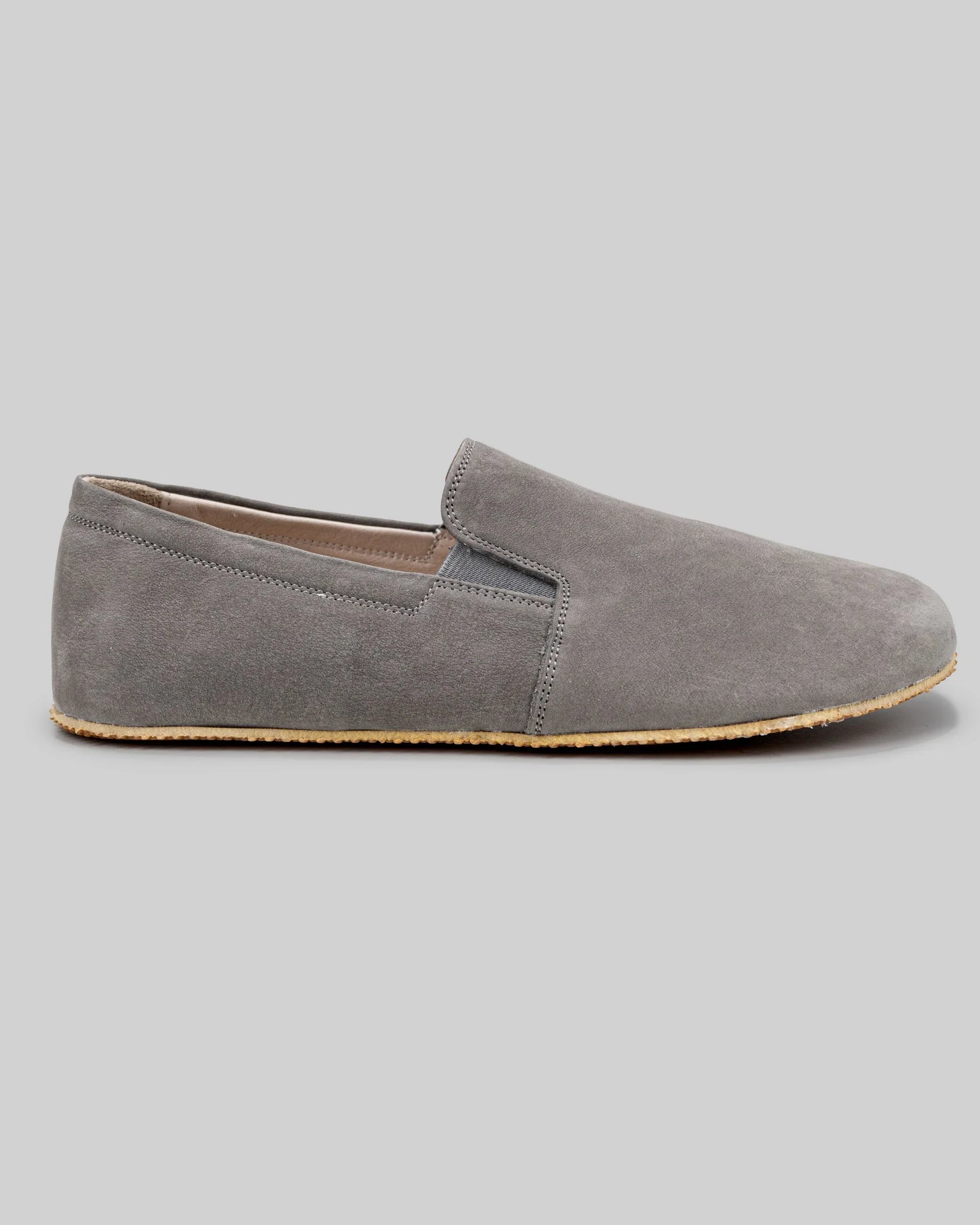 Back view Smoked Barefoot Shoes - Calf Leather Handcrafted | Bespoky