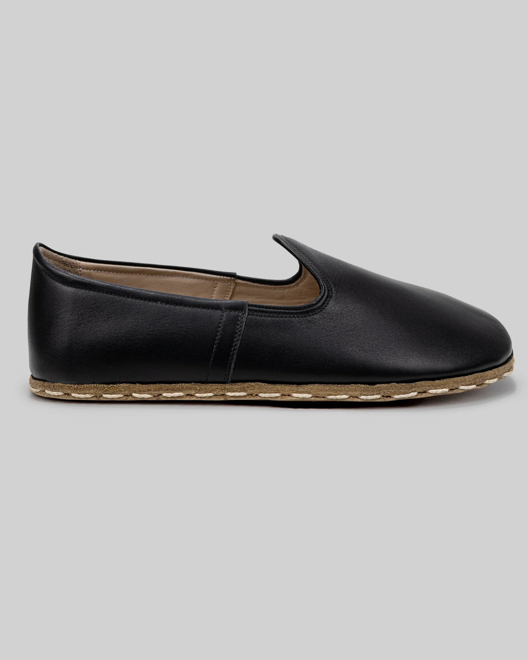 Pair Black Barefoot Yemeni - Barefoot Wide Toe Calf Leather | Bespoky