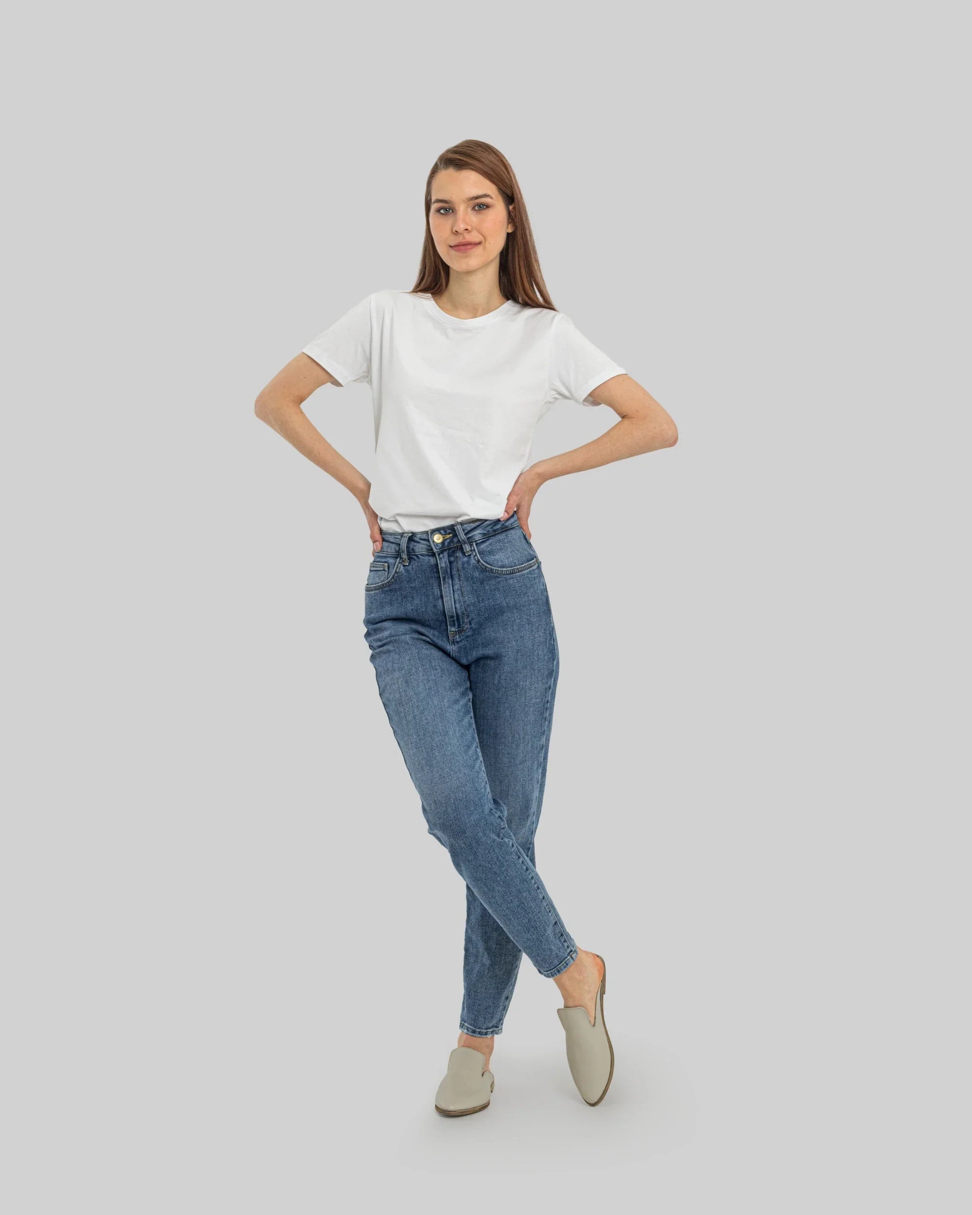 Toppvy Lucas Beige Spetsiga Tå Mules - Handgjort Kalvskinn | Bespoky