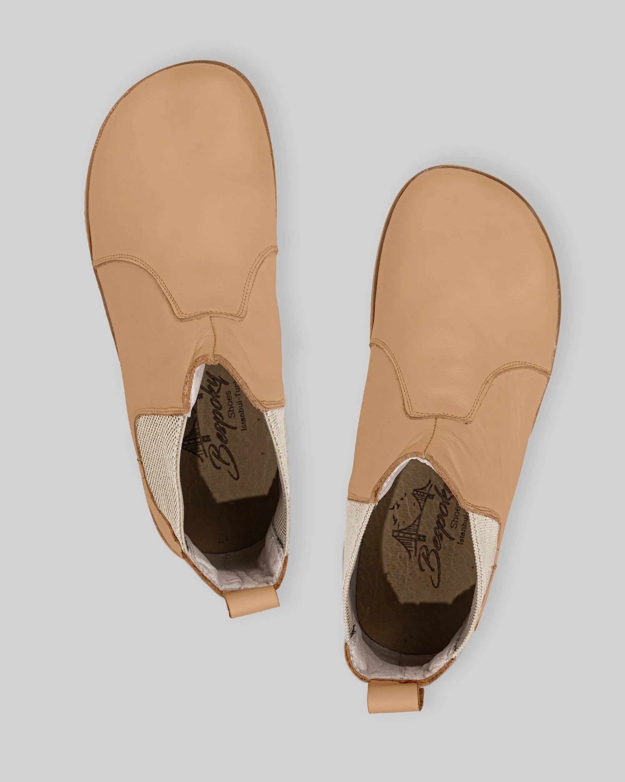 Sole detail Undyed Chelsea Boots - Zero Drop Calf Leather | Bespoky