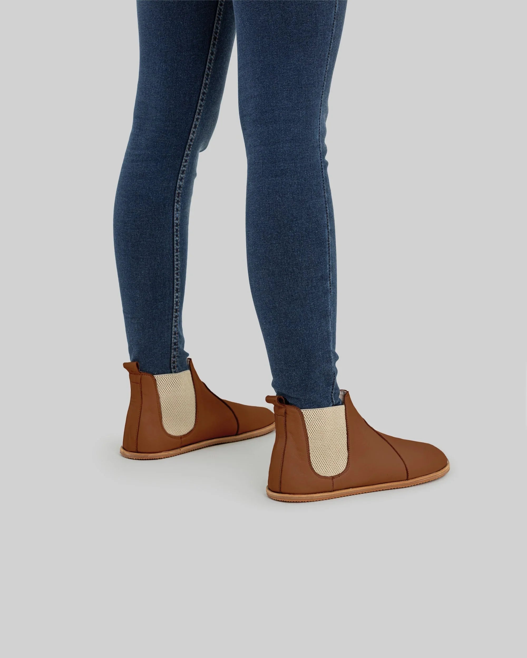 Top view Dark Brown Chelsea Boots - Handcrafted Calf Leather | Bespoky
