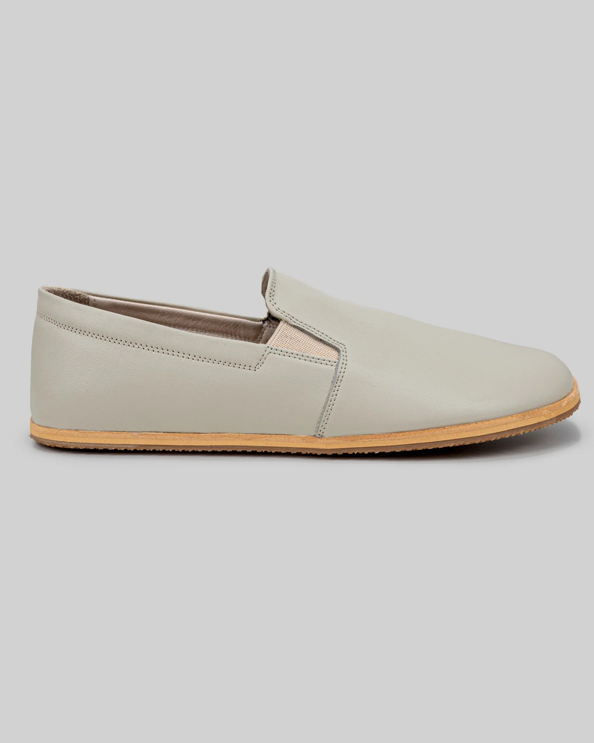 Sole detail Lucas Beige Barefoot Shoes - Zero Drop Calf Leather | Bespoky
