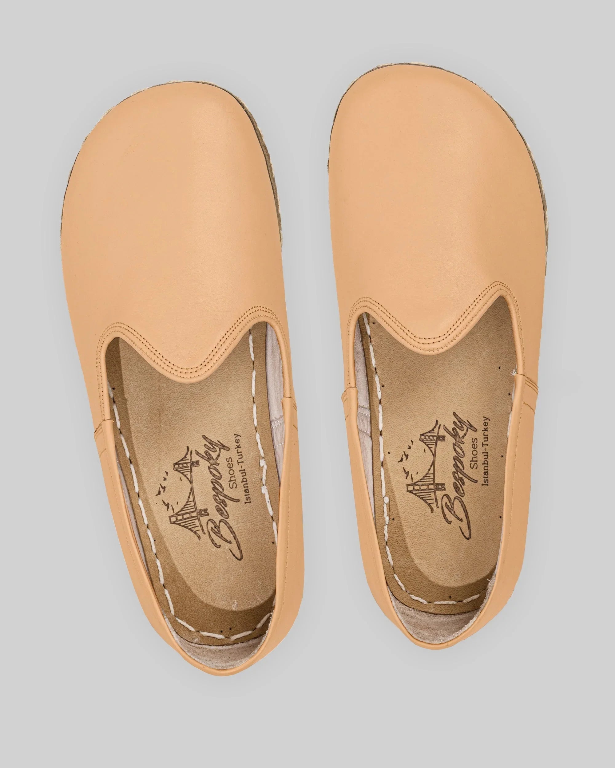 Side view Undyed Barefoot Yemeni - Calf Leather Zero Drop | Bespoky