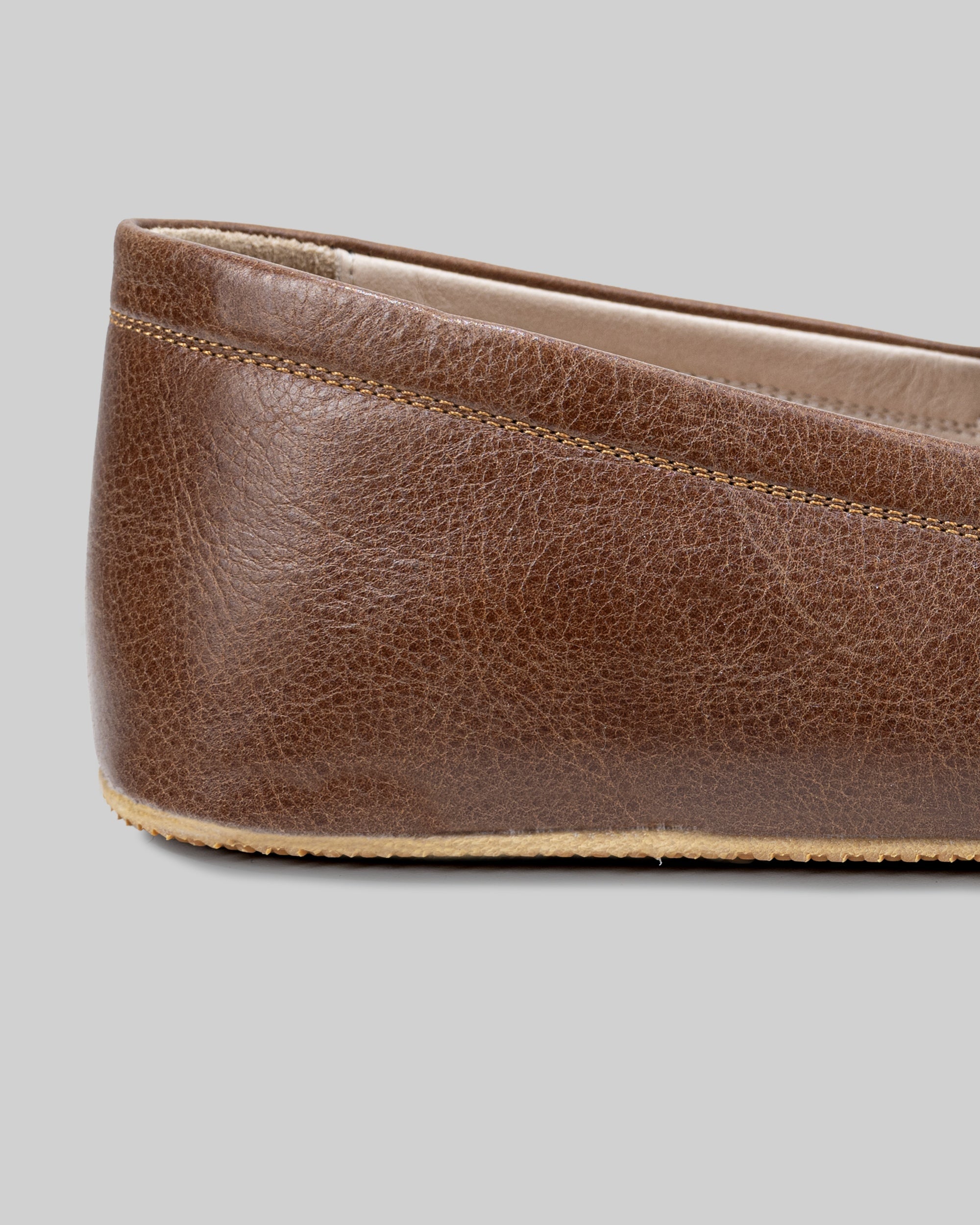 Side view Brown Barefoot Shoes - Calf Leather Zero Drop | Bespoky