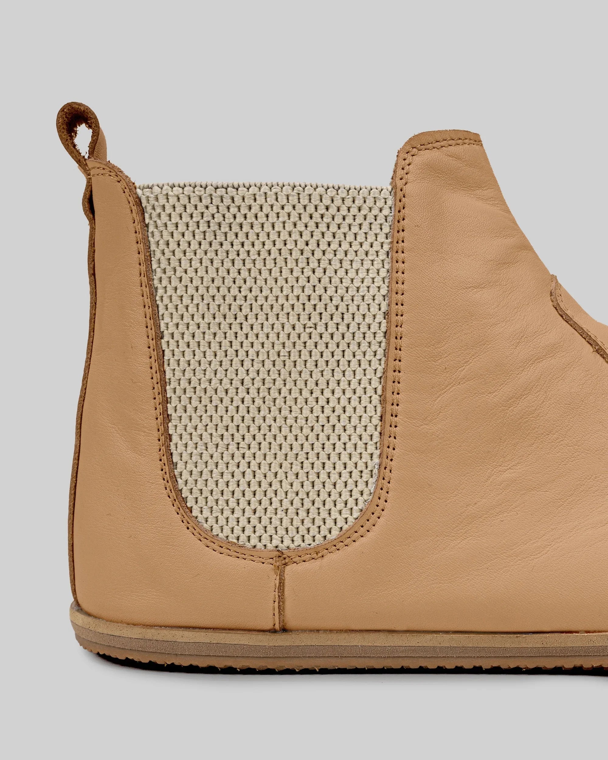 Side view Undyed Chelsea Boots - Calf Leather Zero Drop | Bespoky